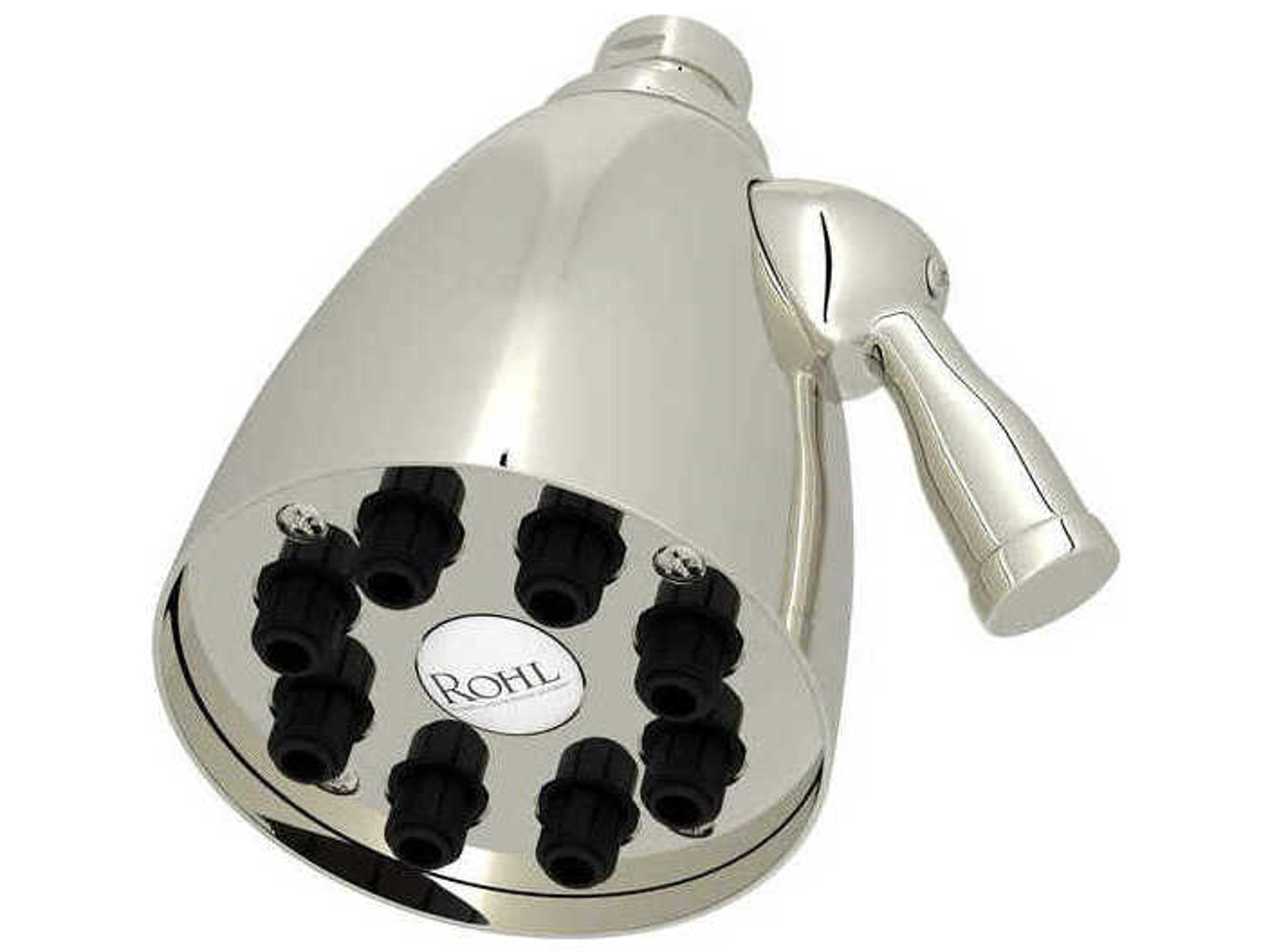 Calliano Polished Nickel 8-Jet Adjustable Showerhead