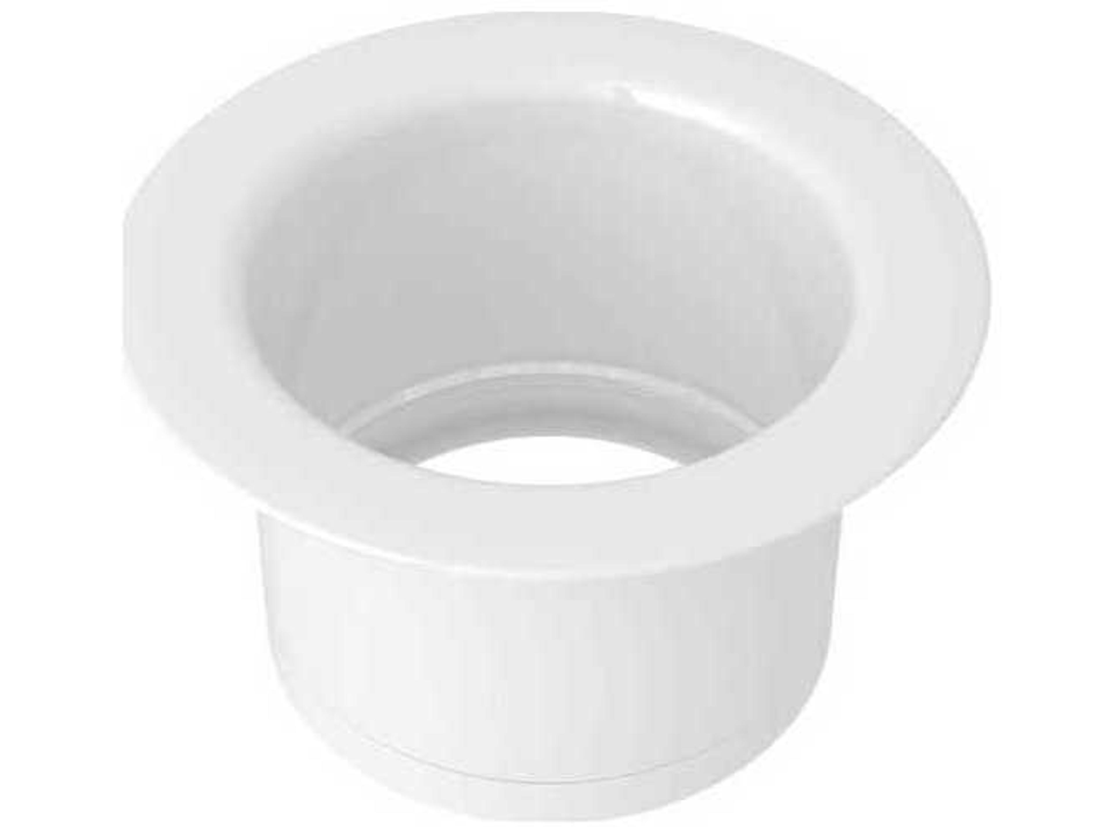 White Extended Disposal Flange
