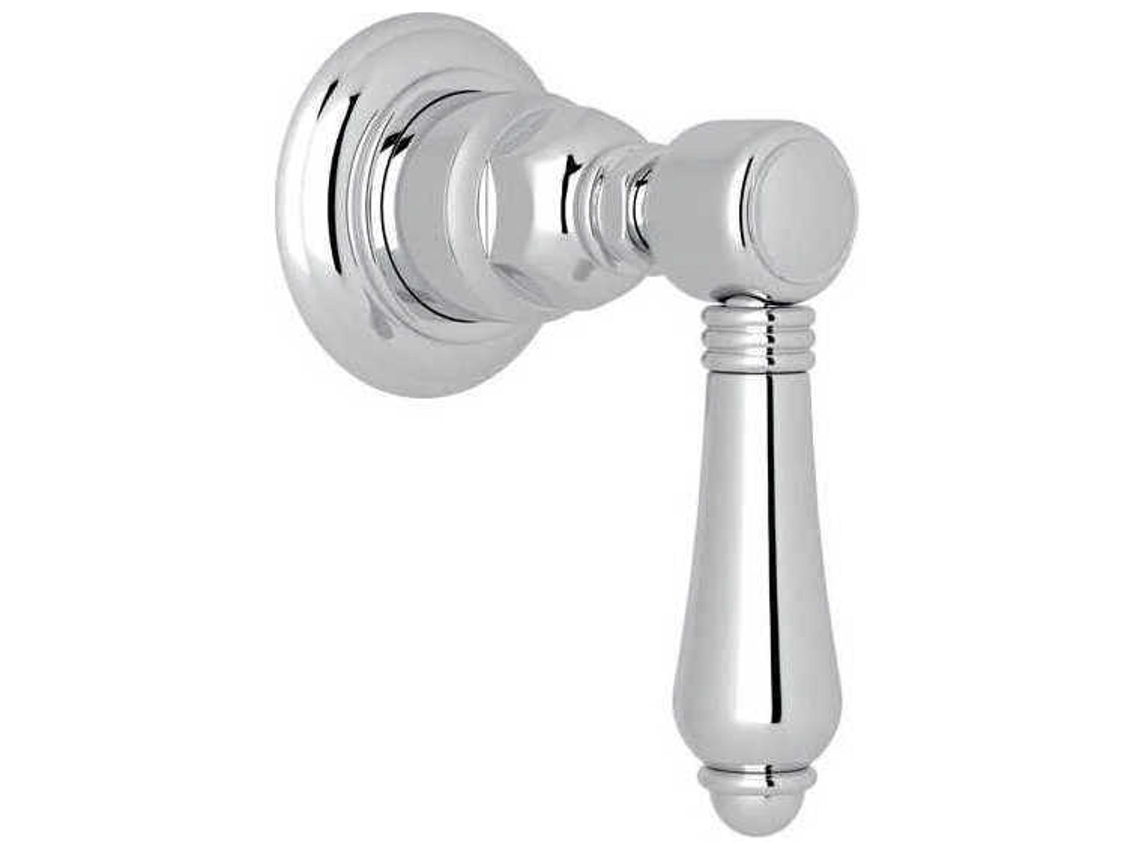 Rohl Polished Chrome Trim For Volume Control And 4-Port Dedicated Diverter with Lever Handle