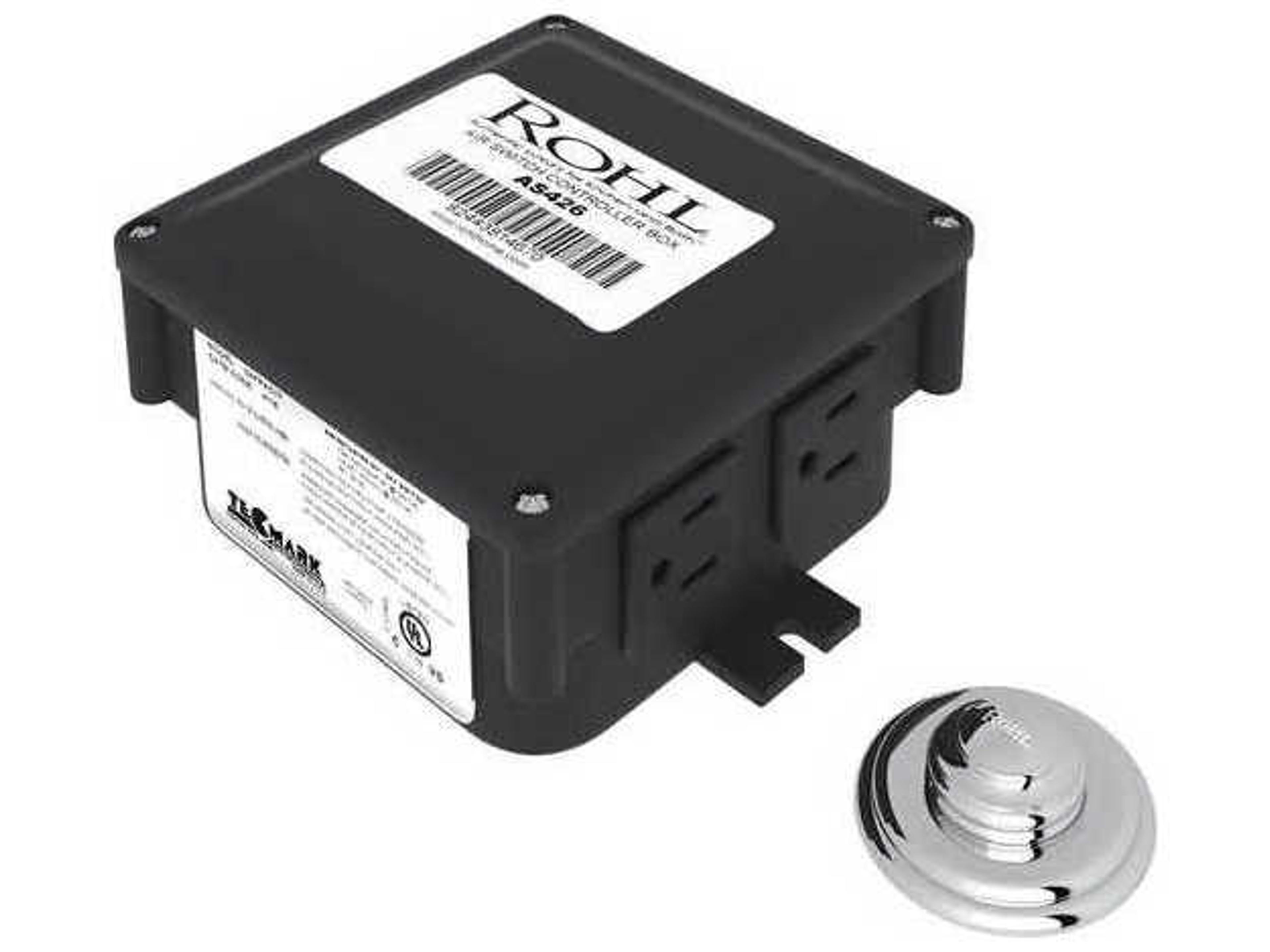 Rohl Polished Chrome Decorative Luxury Air Activated Switch Button with Control Box For Waste Disposal