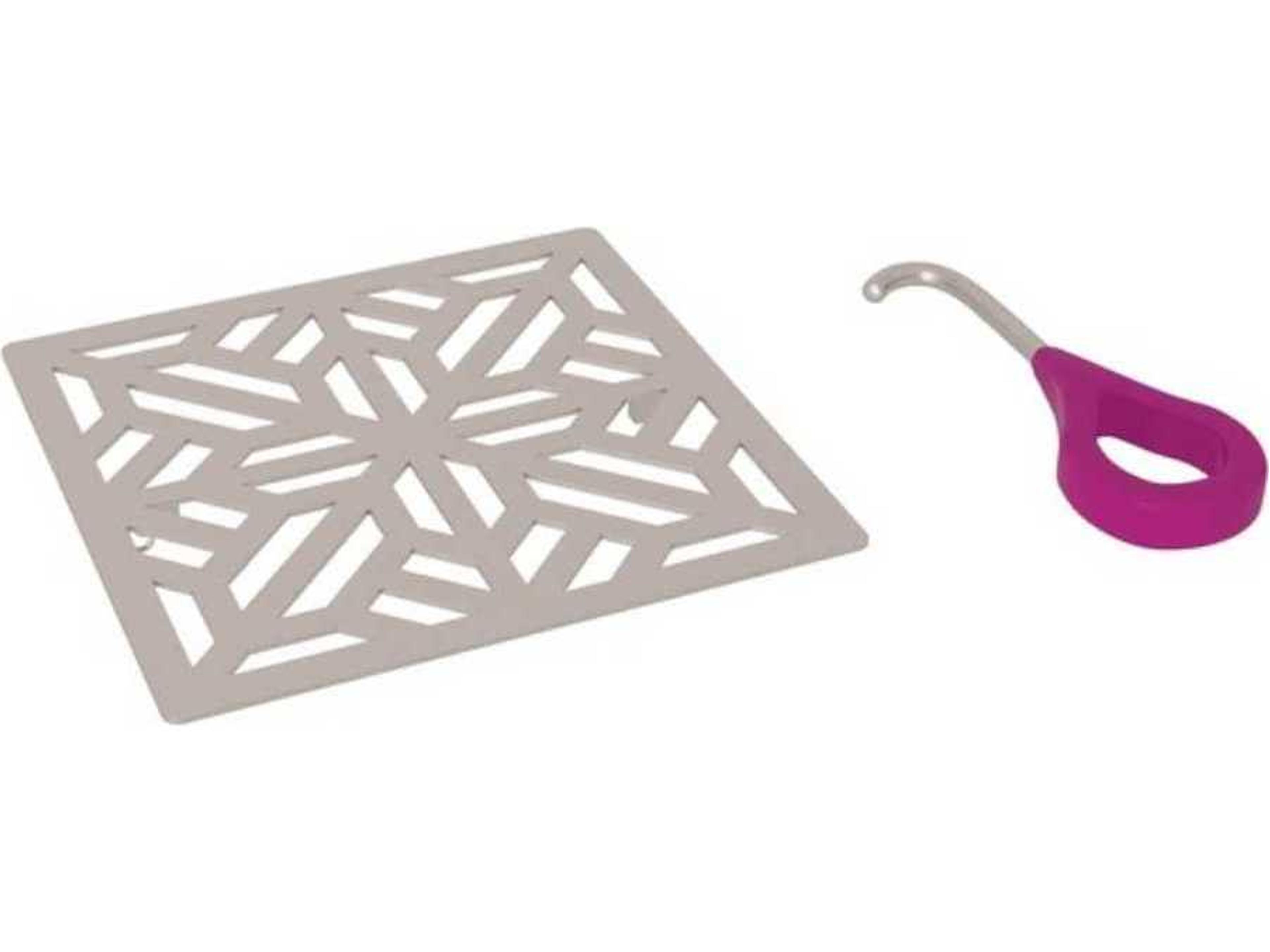 Rohl Mosaic Satin Nickel Mosaic Decorative Drain Cover
