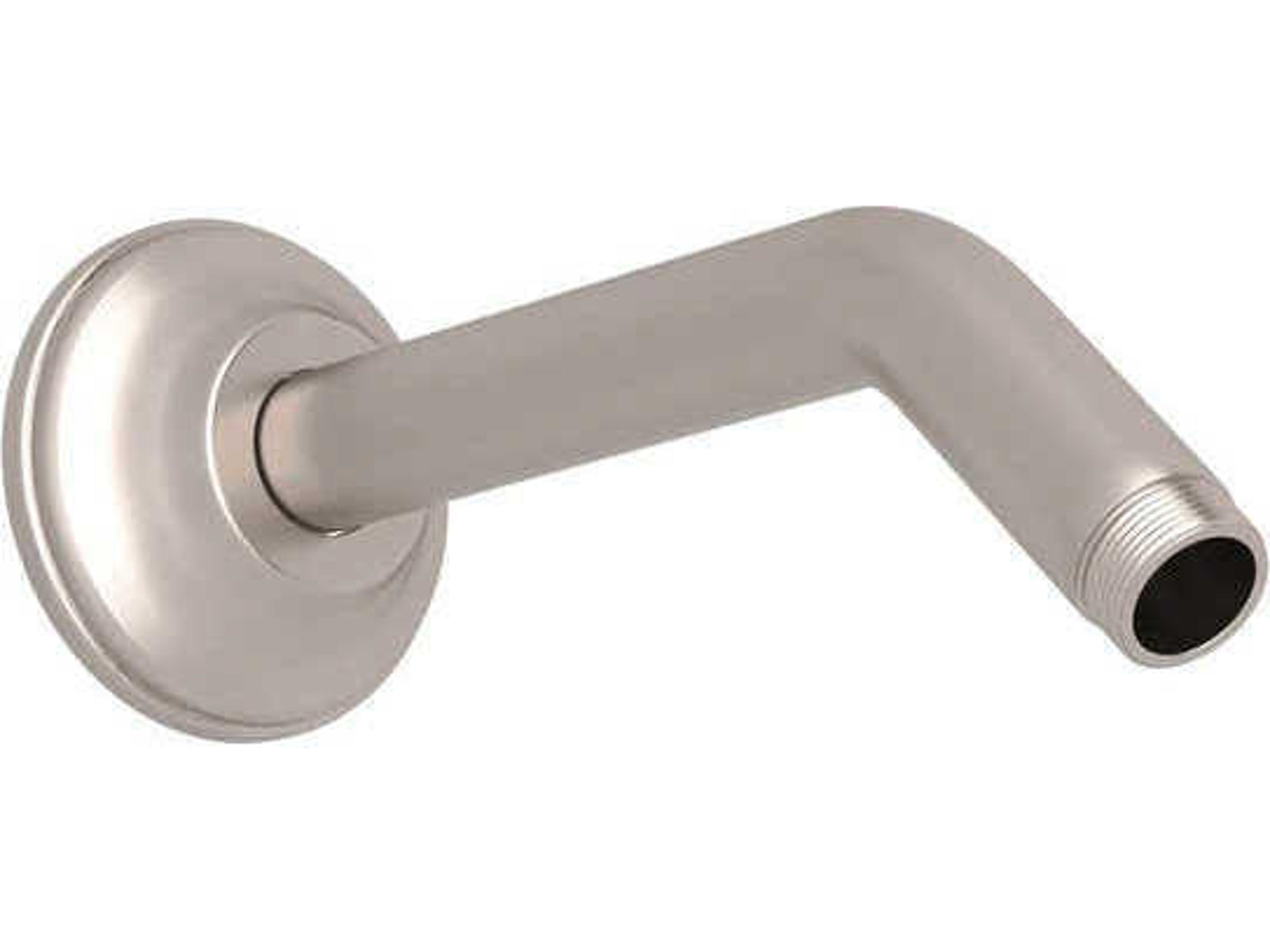 Satin Nickel 8" Wall Mount Shower Arm
