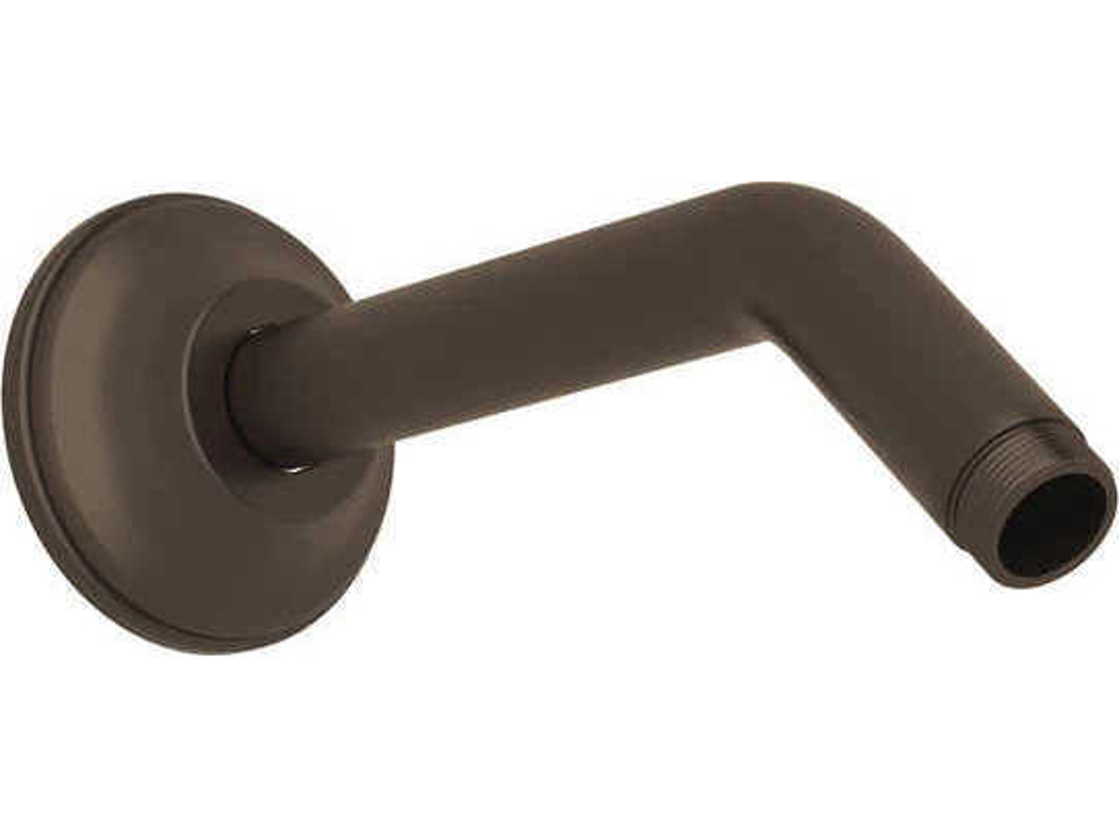 Tuscan Brass 7" Wall Mount Shower Arm