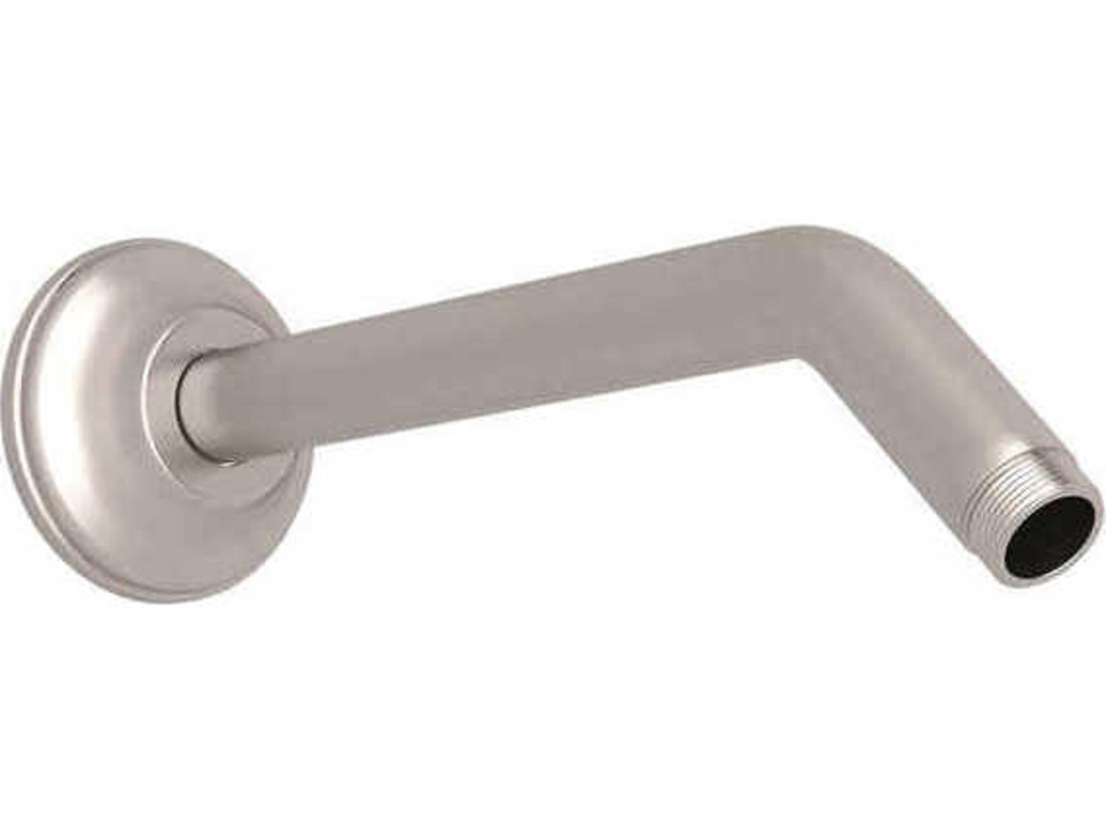 Rohl Satin Nickel 9" Wall Mount Shower Arm