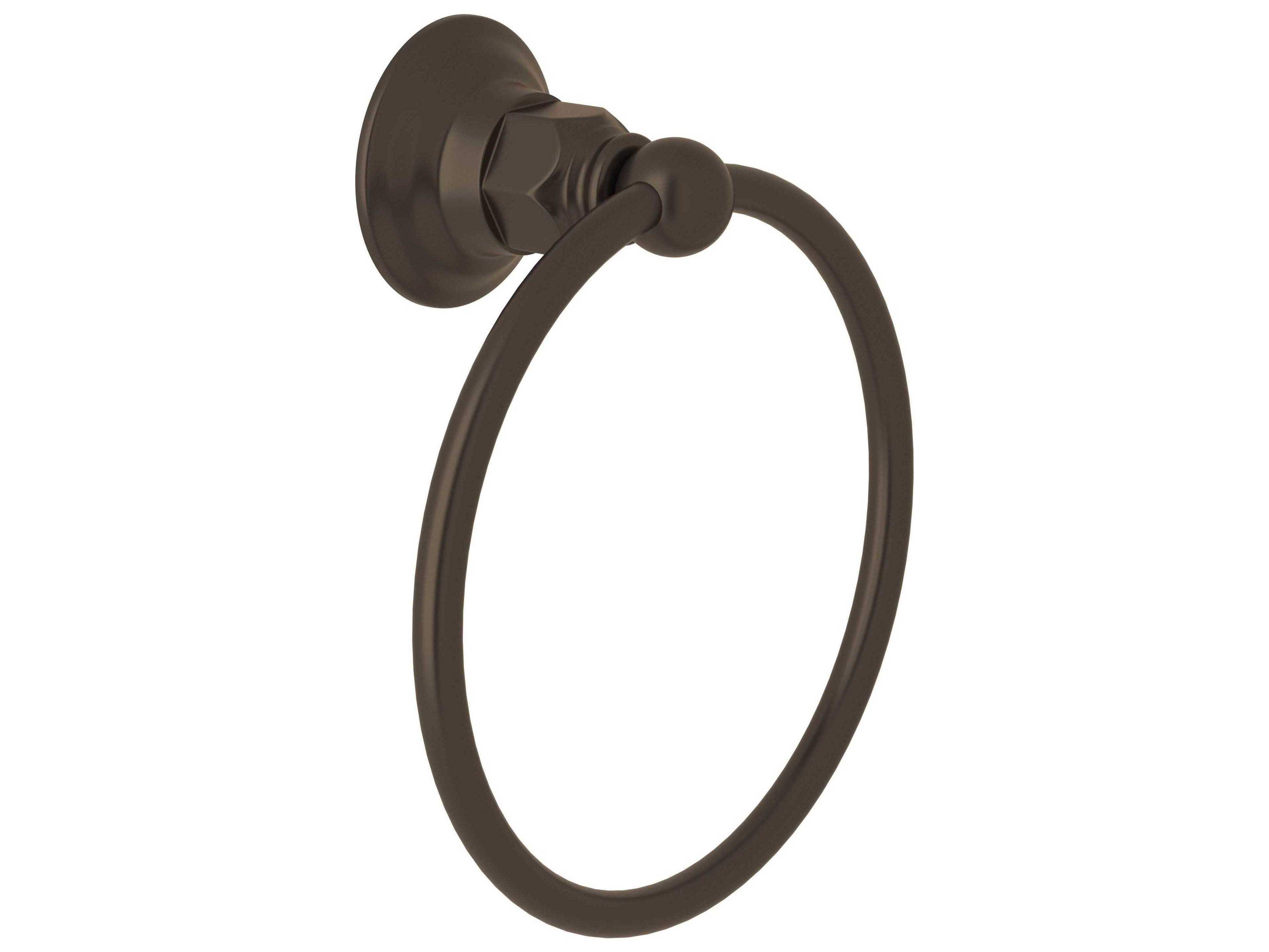 Tuscan Brass Wall Mount Towel Ring
