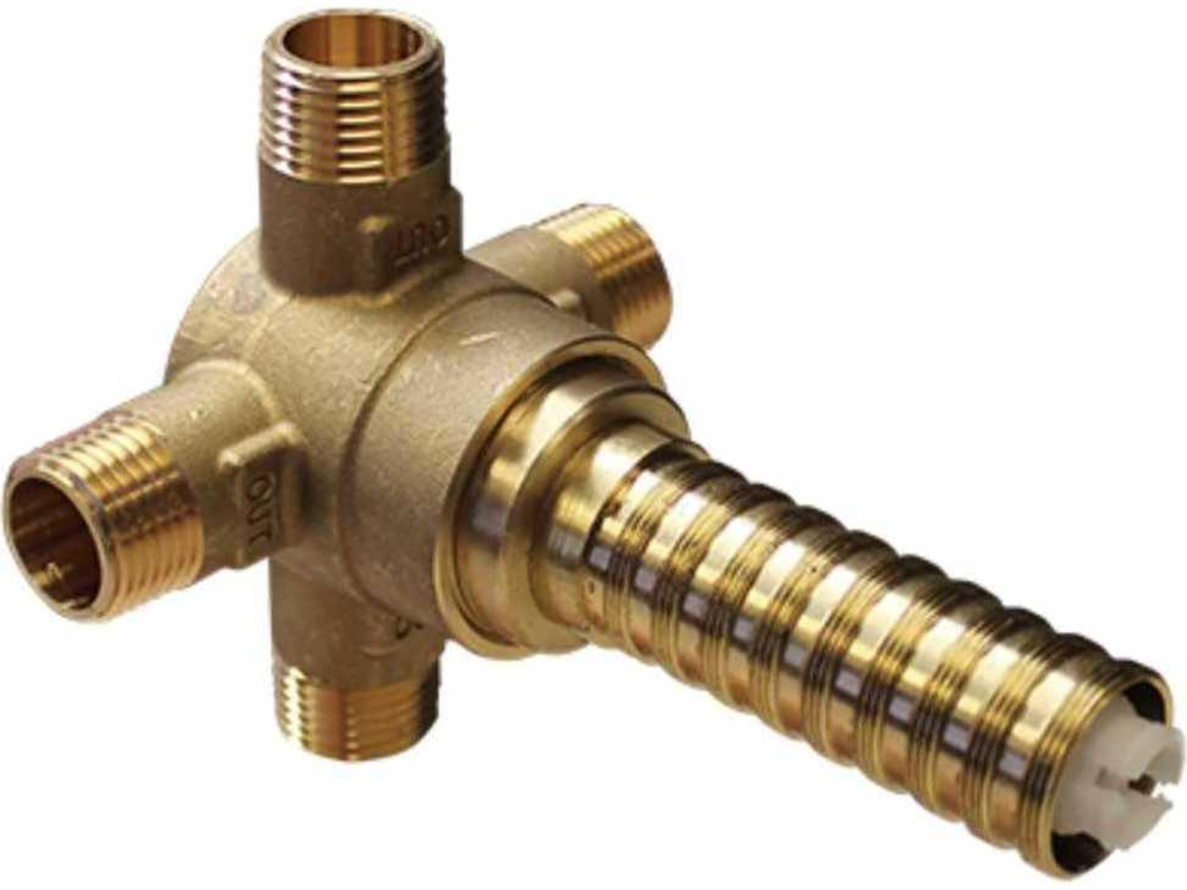 Universal 4-Port, 3-Way Dedicated Diverter Rough Valve