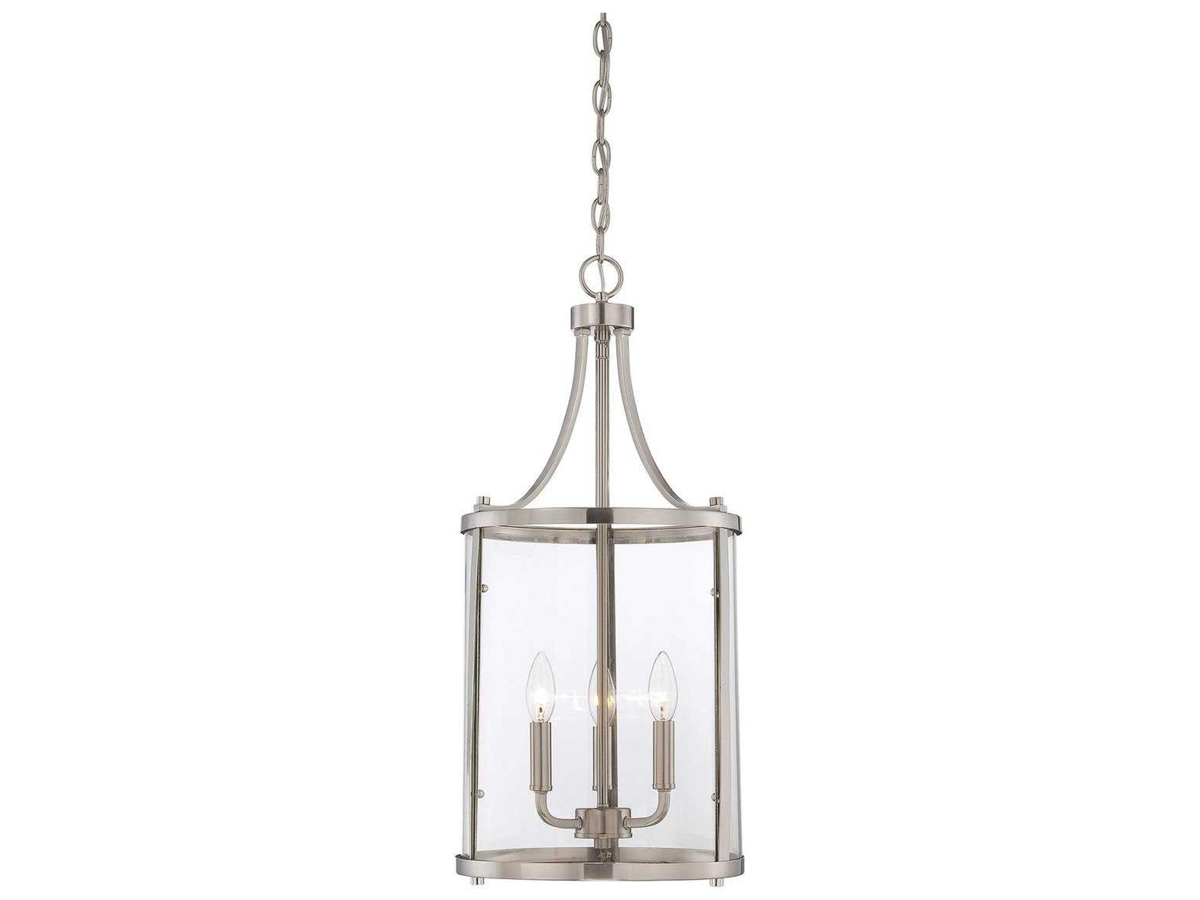 Penrose 3-Light Satin Nickel Pendant