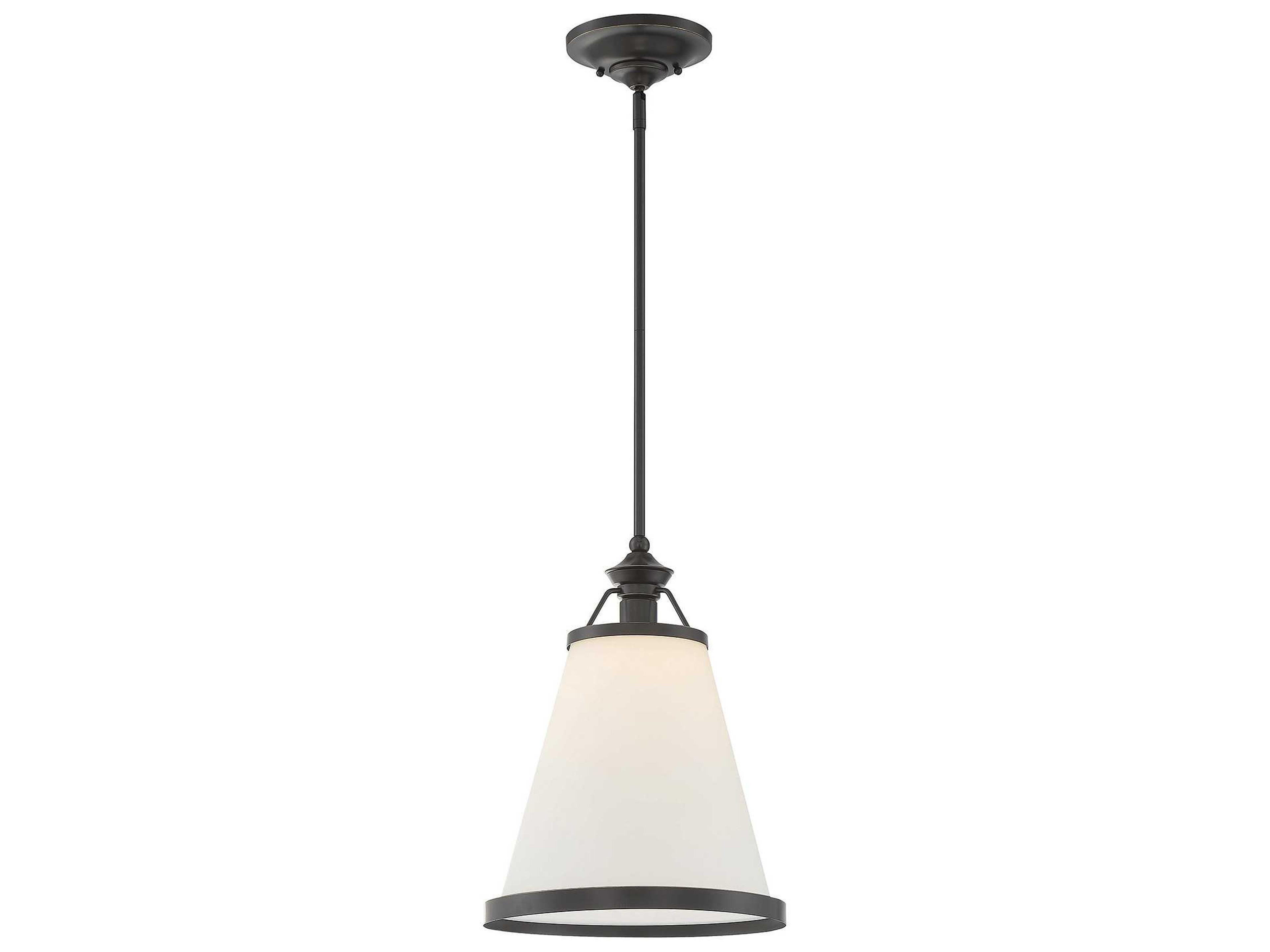 Ashmont 1-Light Classic Bronze Glass Pendant