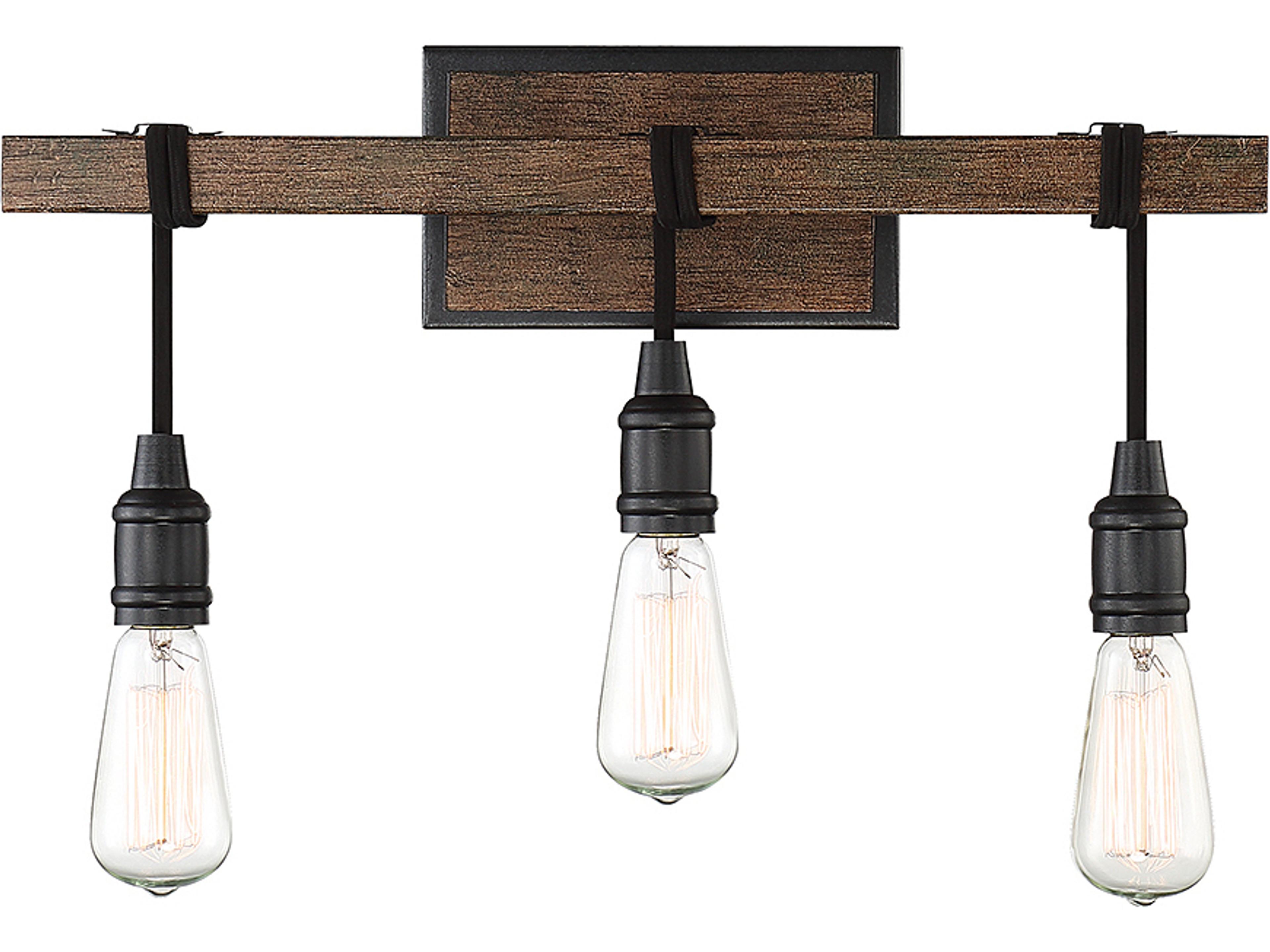 Burgess 3-Light Durango Brown Vanity Light