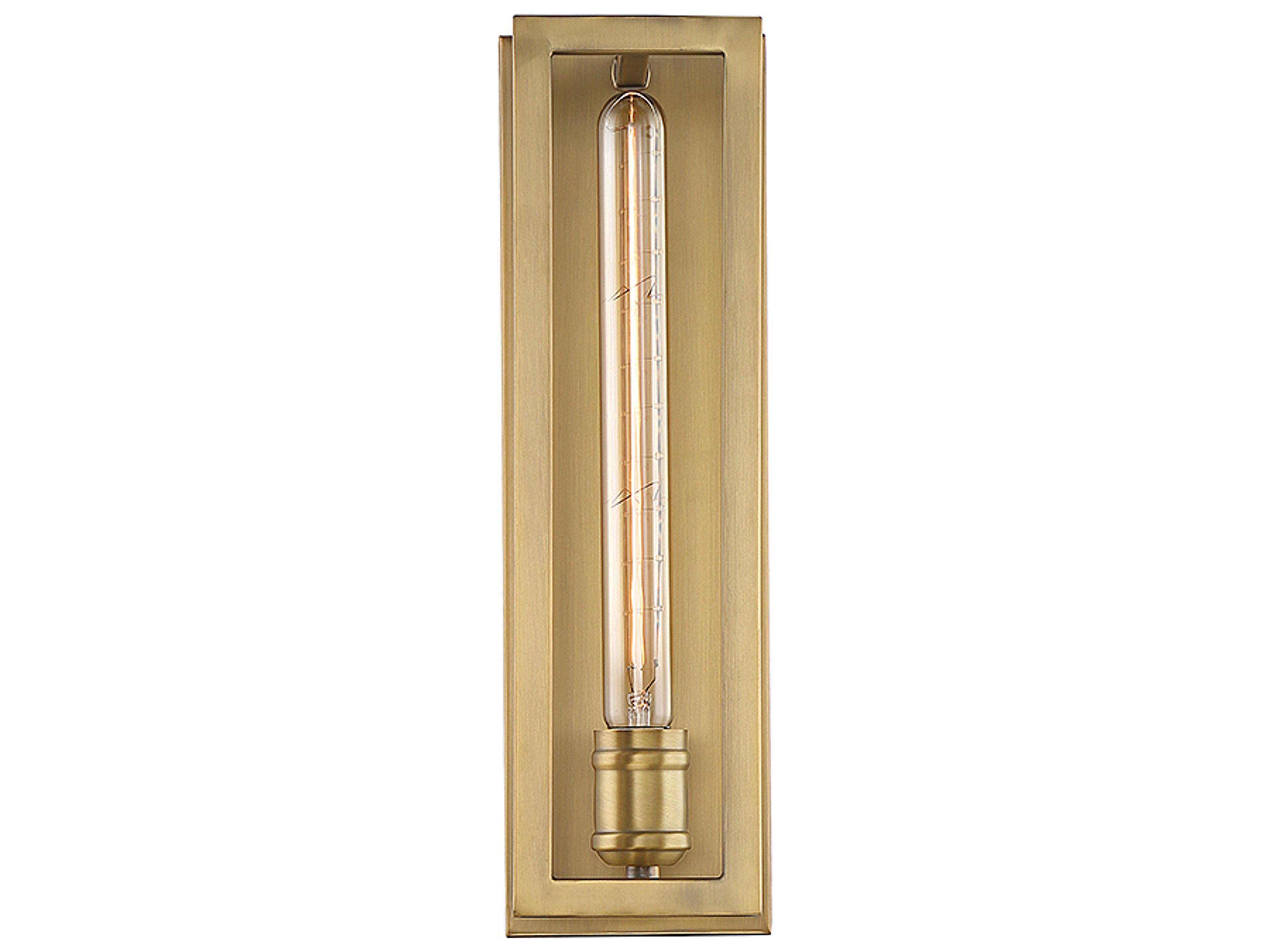 Clifton 1-Light Warm Brass Wall Sconce