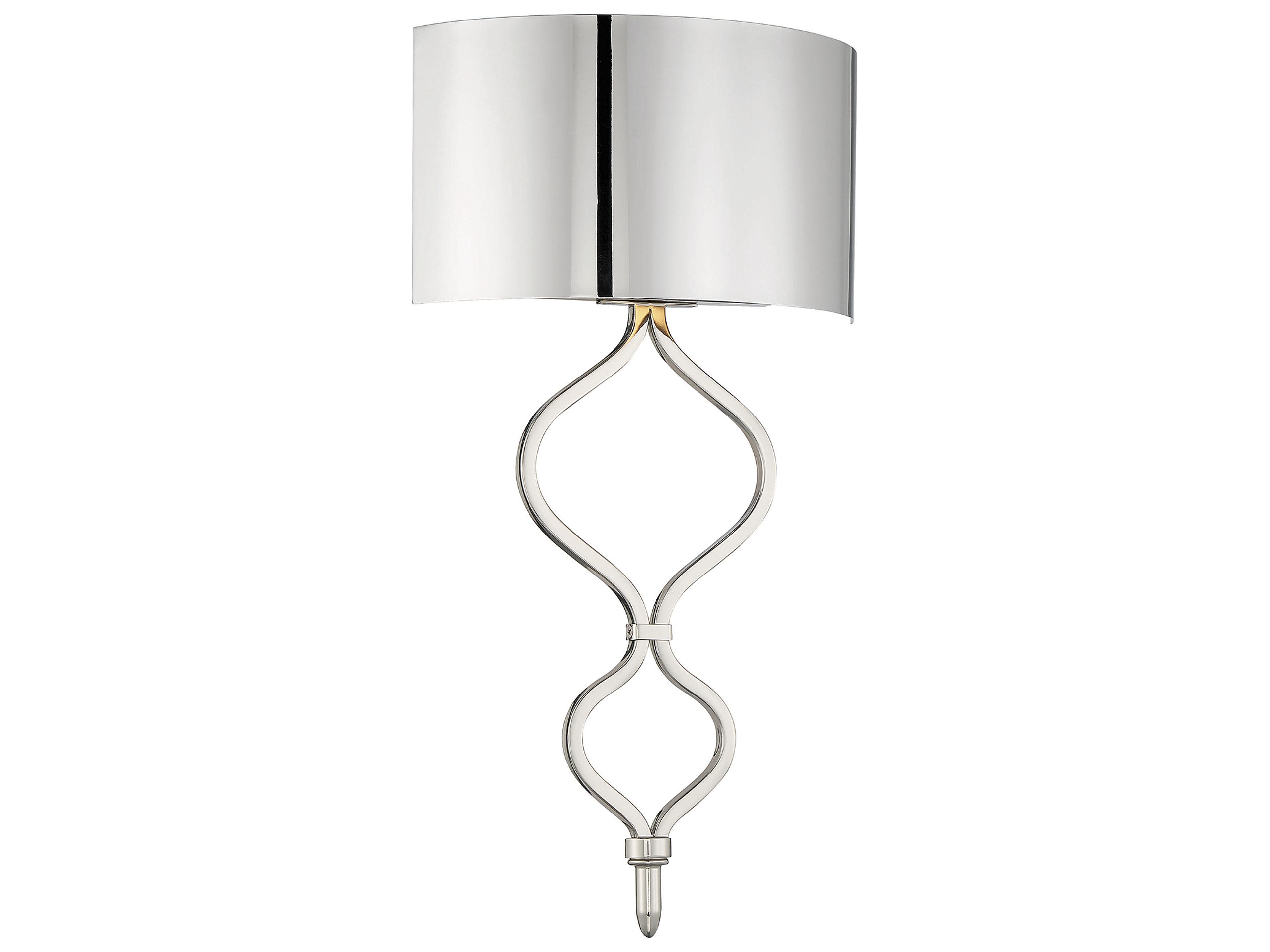 Como 1-Light Polished Nickel LED Wall Sconce
