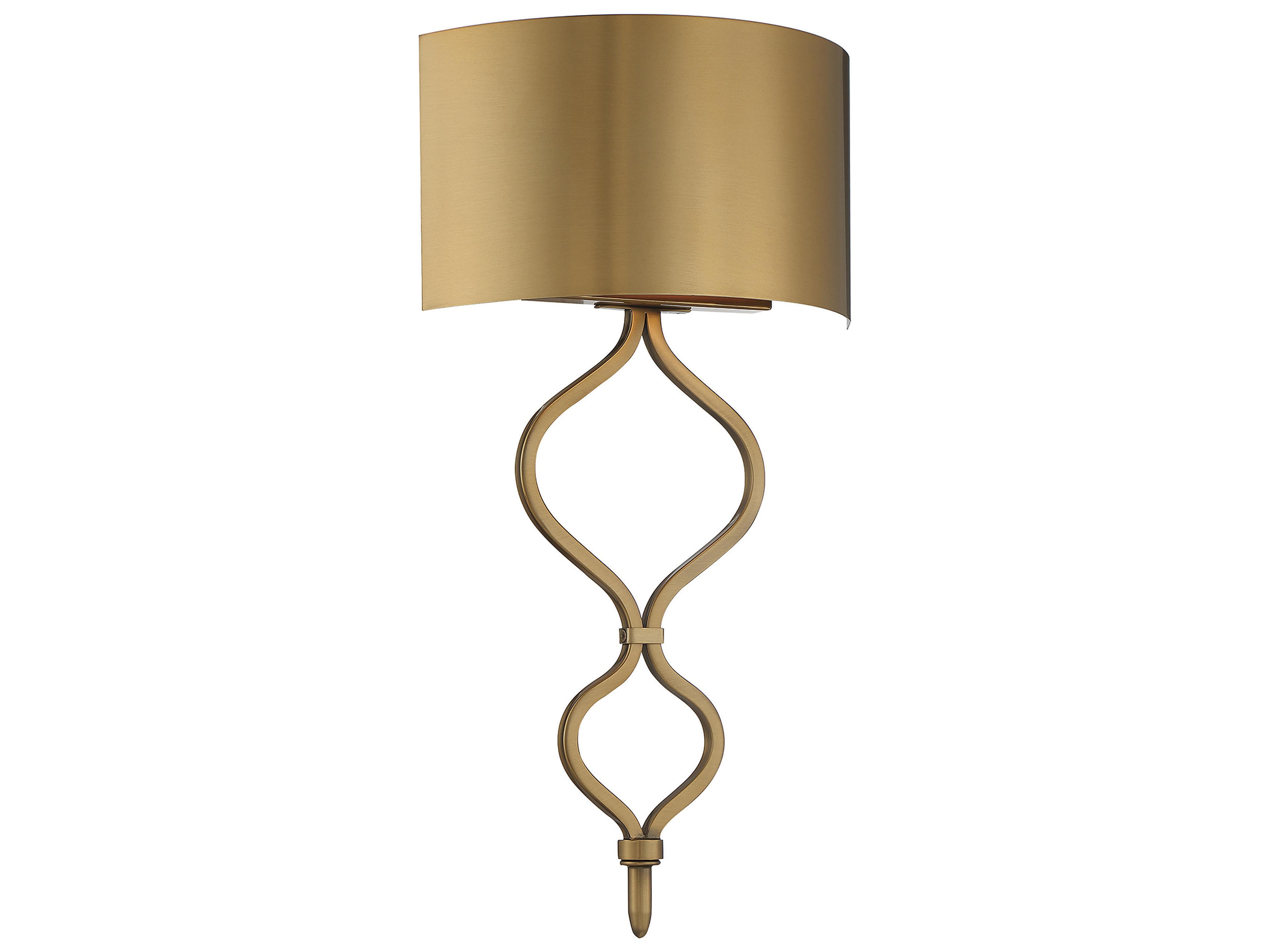 Como 1-Light Warm Brass LED Wall Sconce