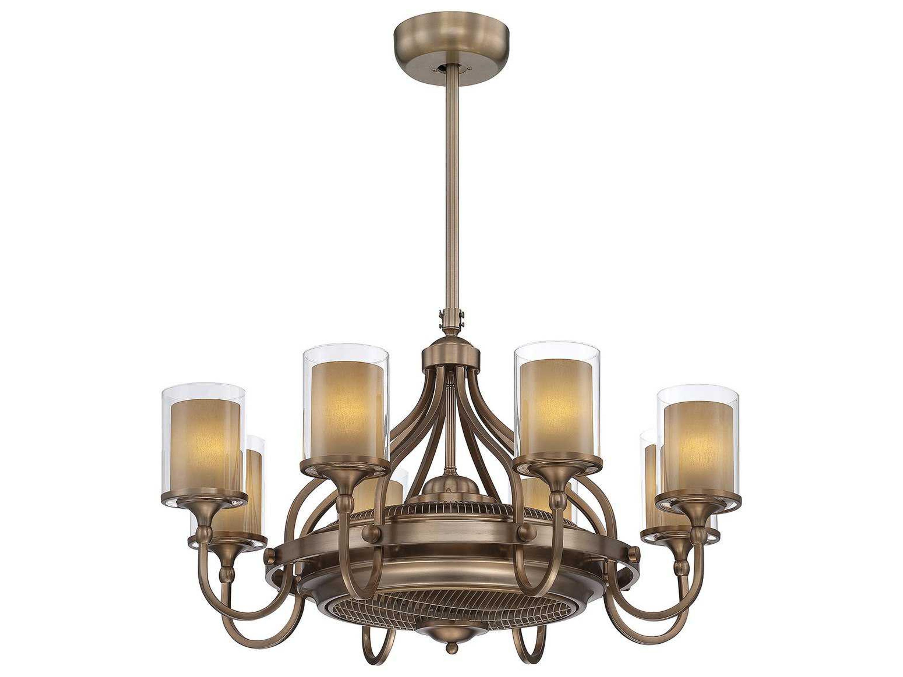 Savoy House Fan d'Lier Etesian Air-Ionizing 8 - Light Chandelier Ceiling Fan