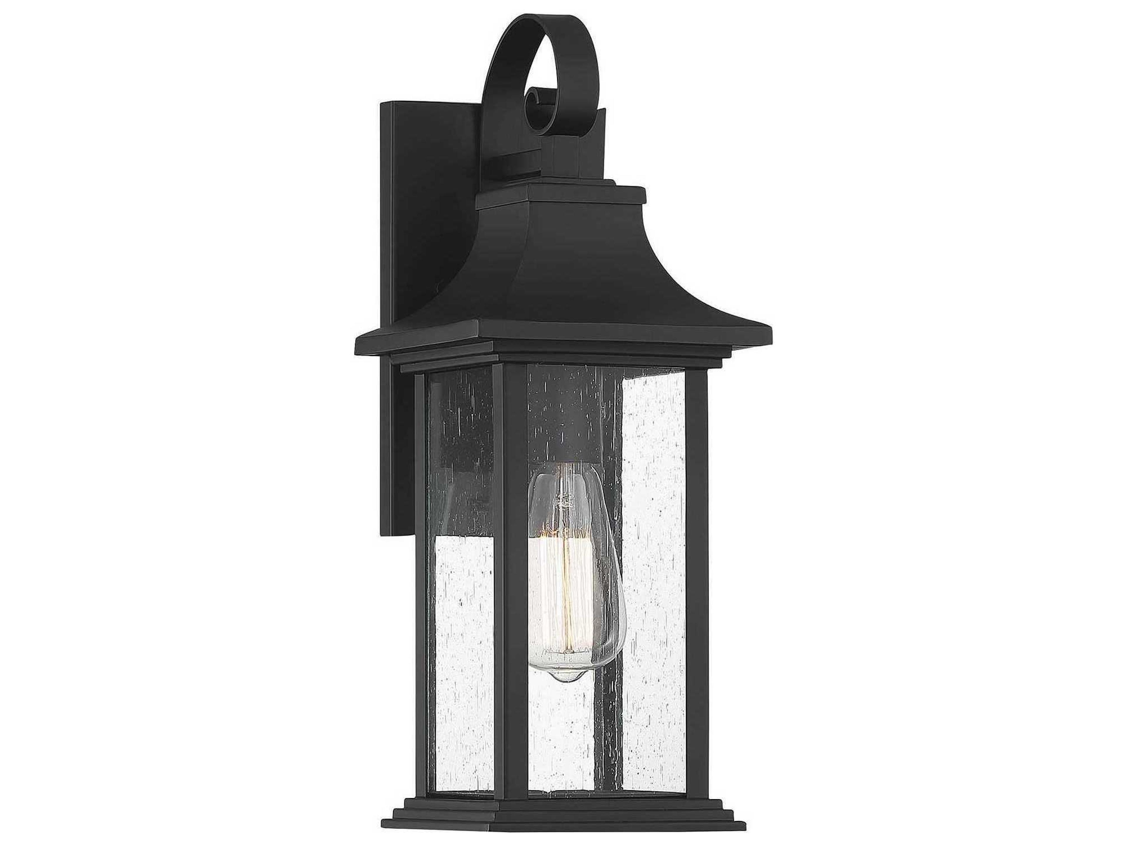 Hancock 1 - Light Glass Outdoor Wall Light