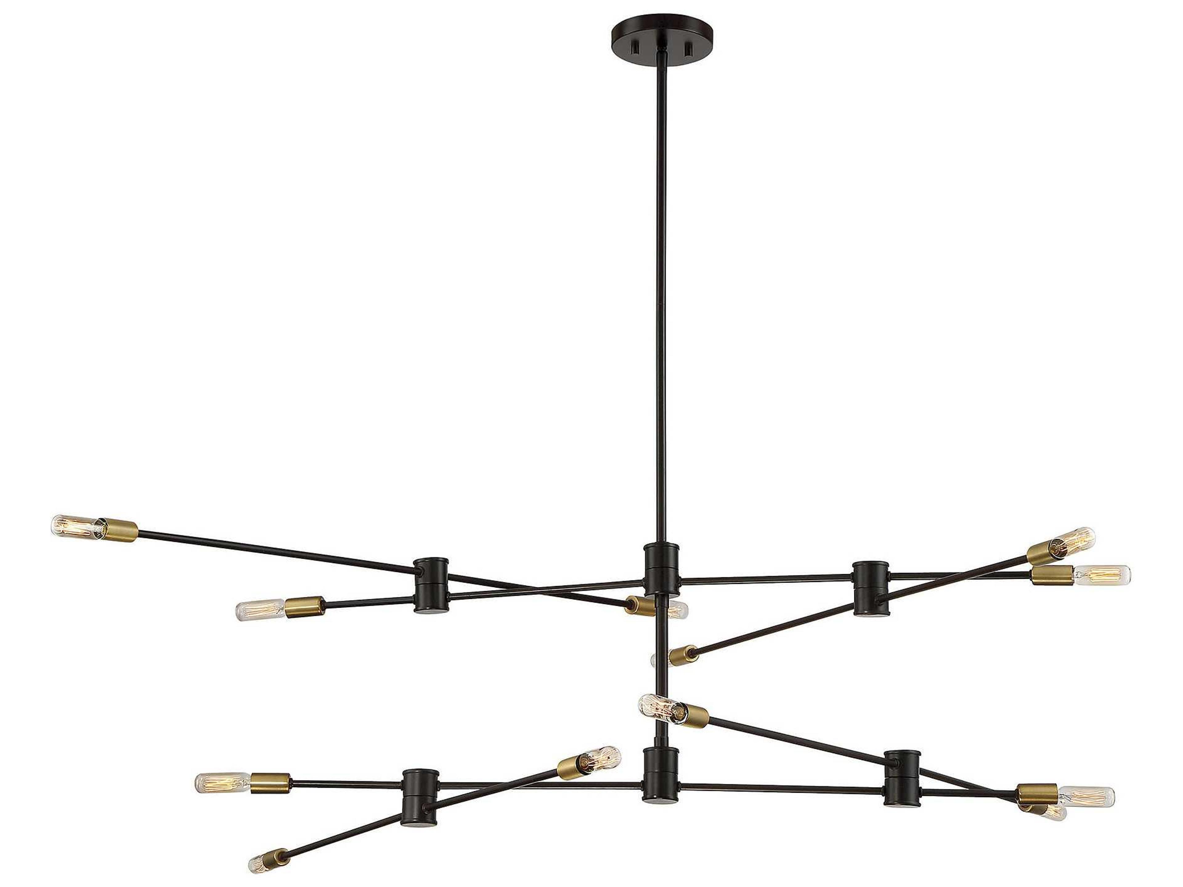 Lyrique 12-Light Bronze Brass Pendant