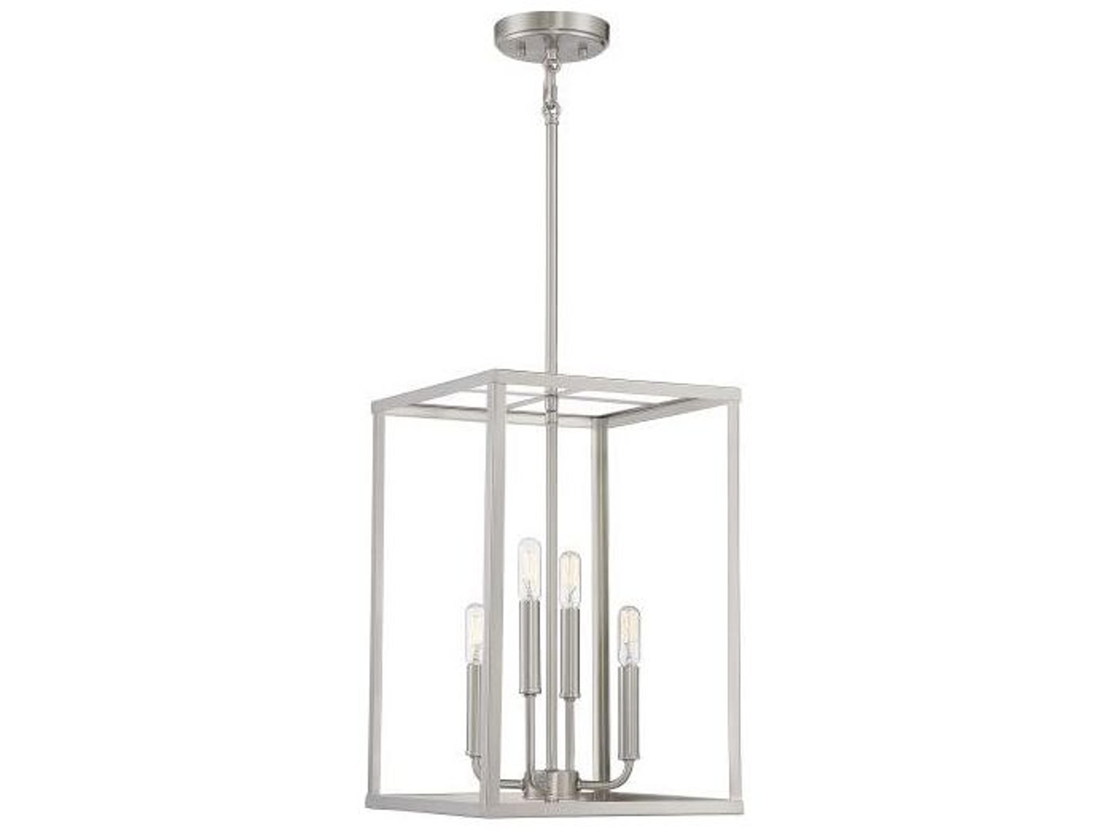 Meridian 4-Light Brushed Nickel Mini Pendant