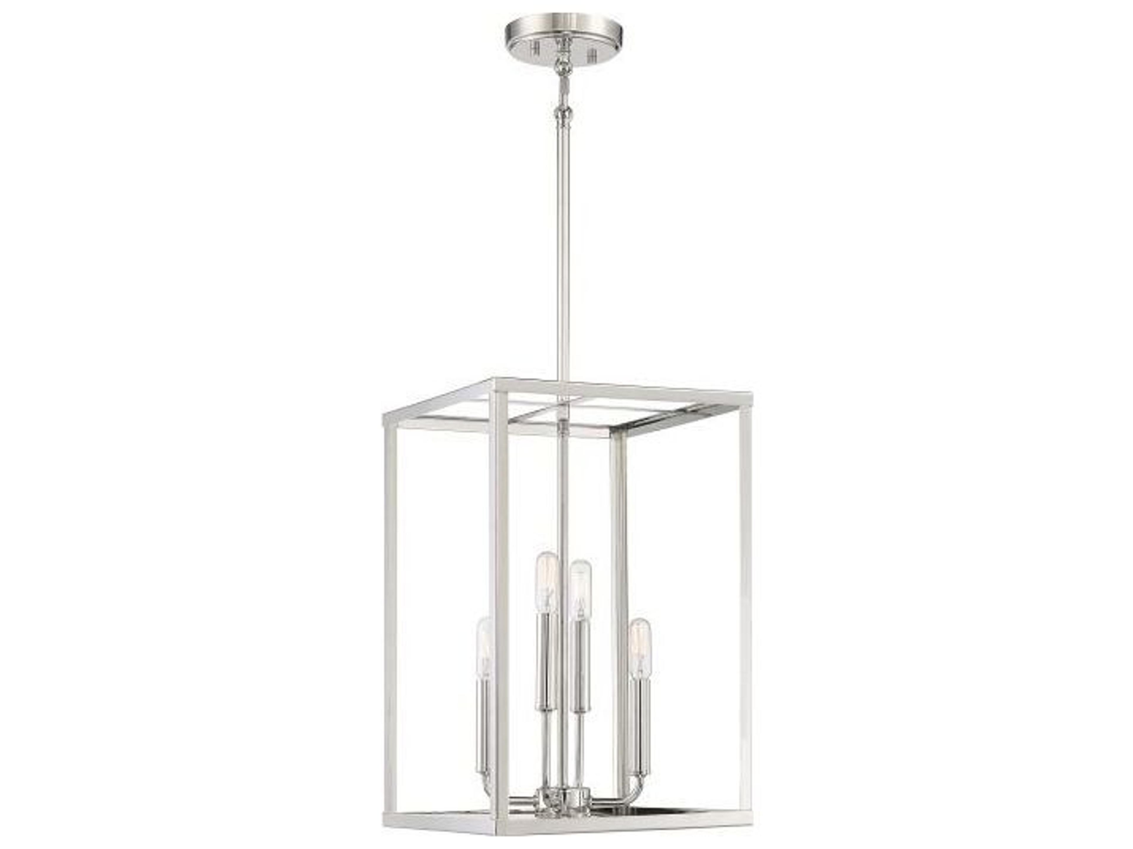 Meridian 4-Light Polished Nickel Mini Pendant