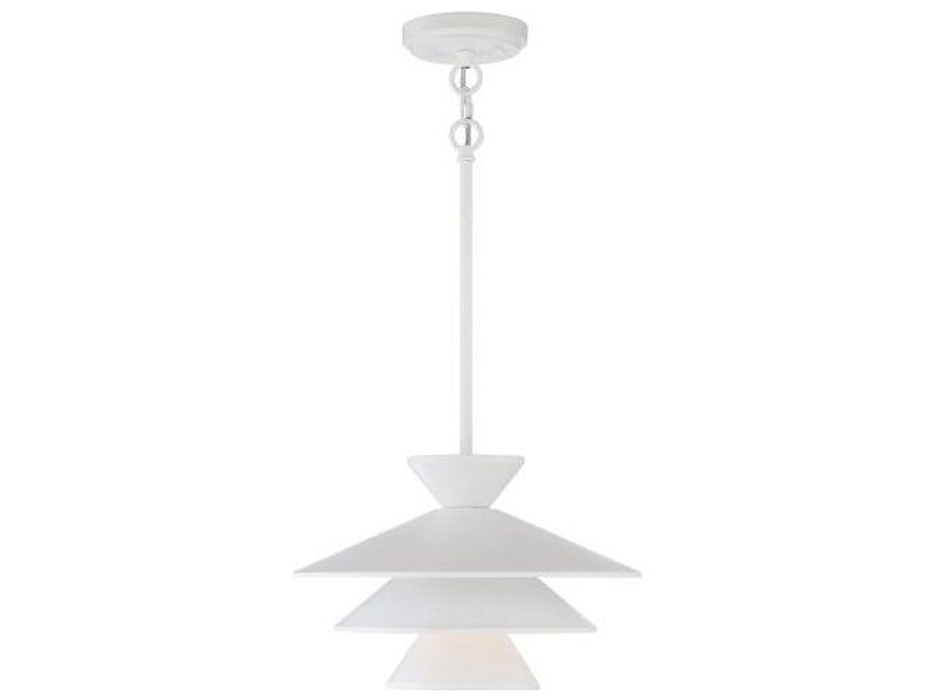 Meridian 1-Light White Pendant