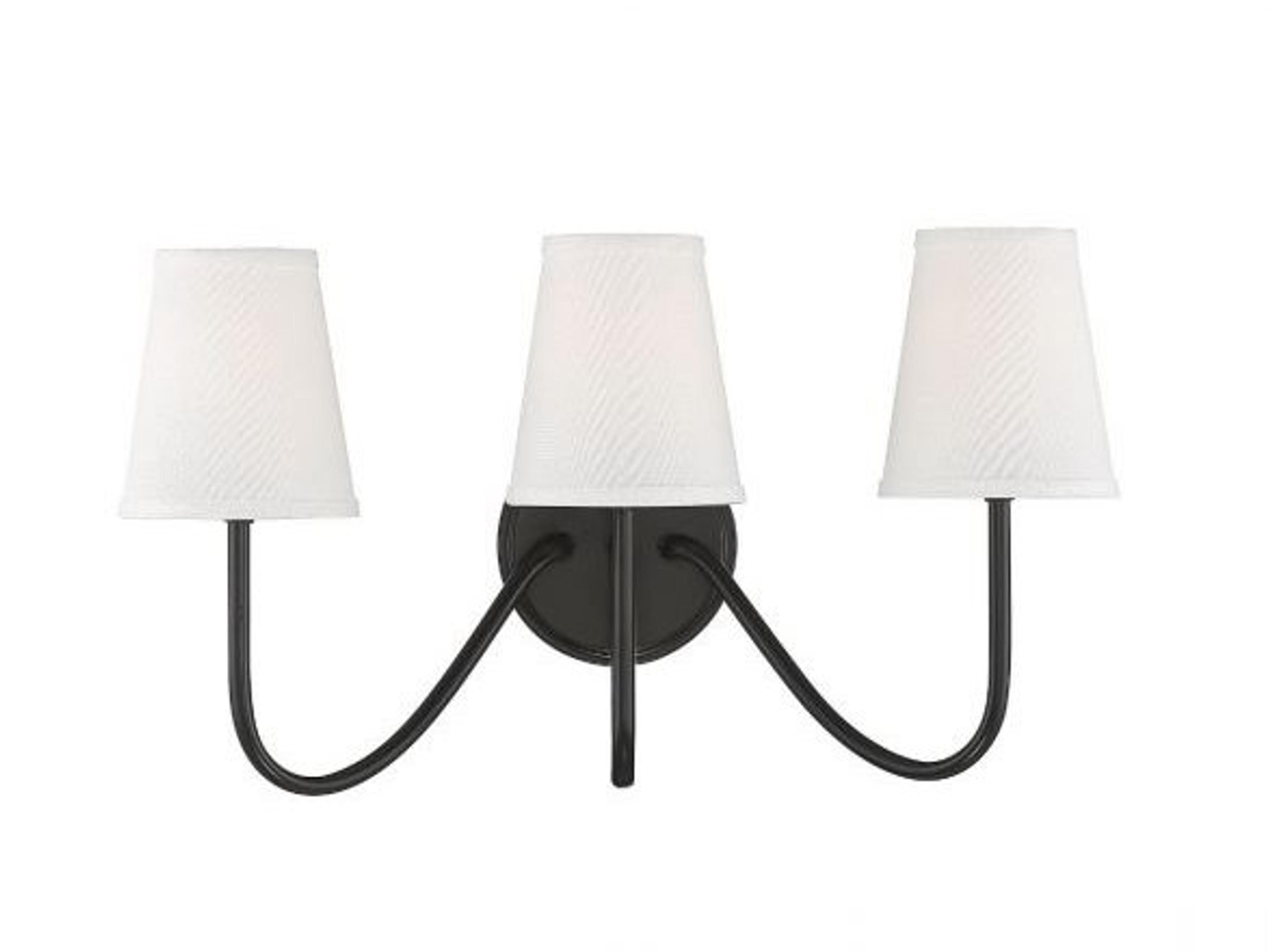 Meridian 3-Light Oil Rubbed Bronze Vanity Light