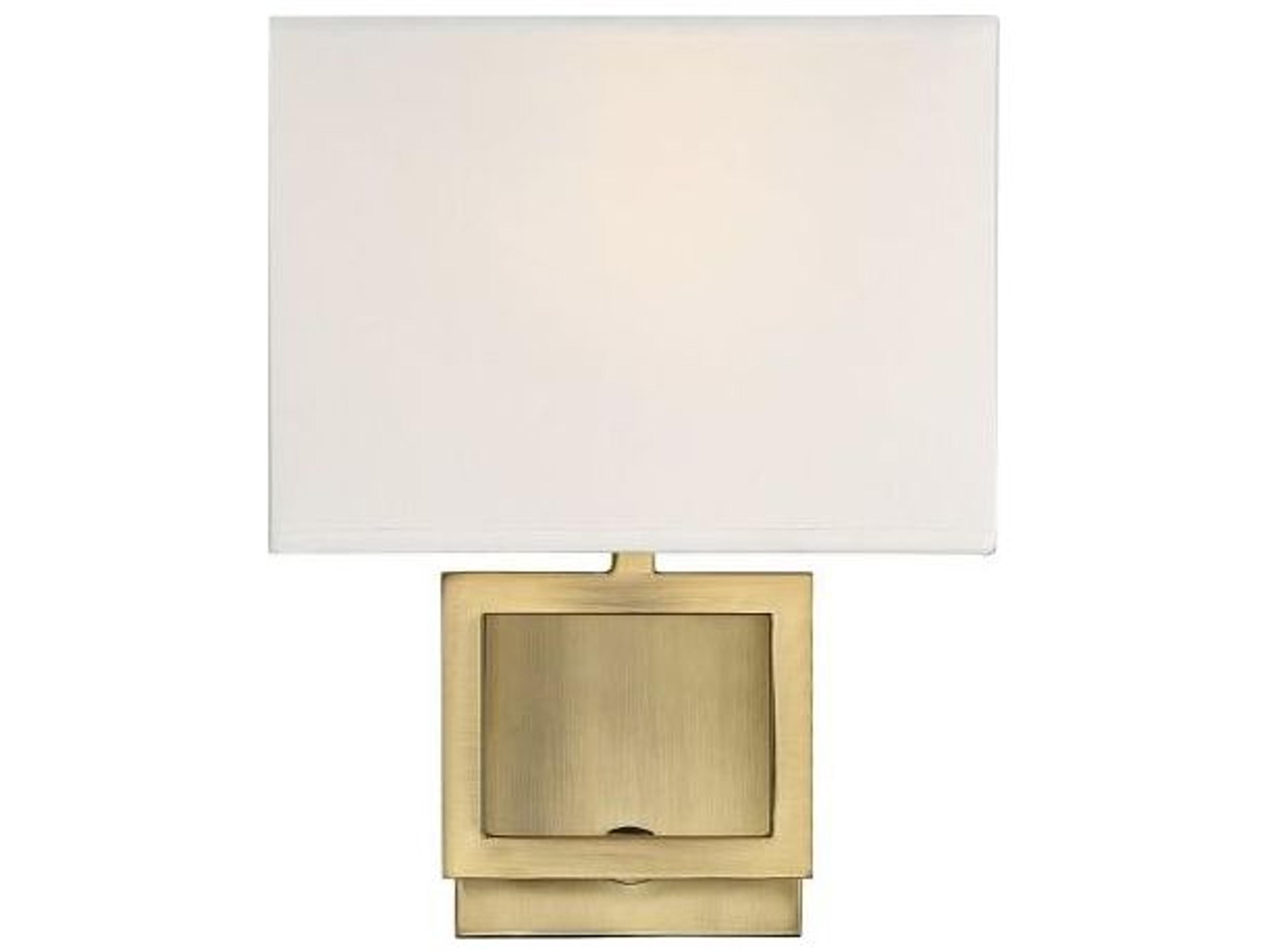 Meridian 1-Light Natural Brass Wall Sconce