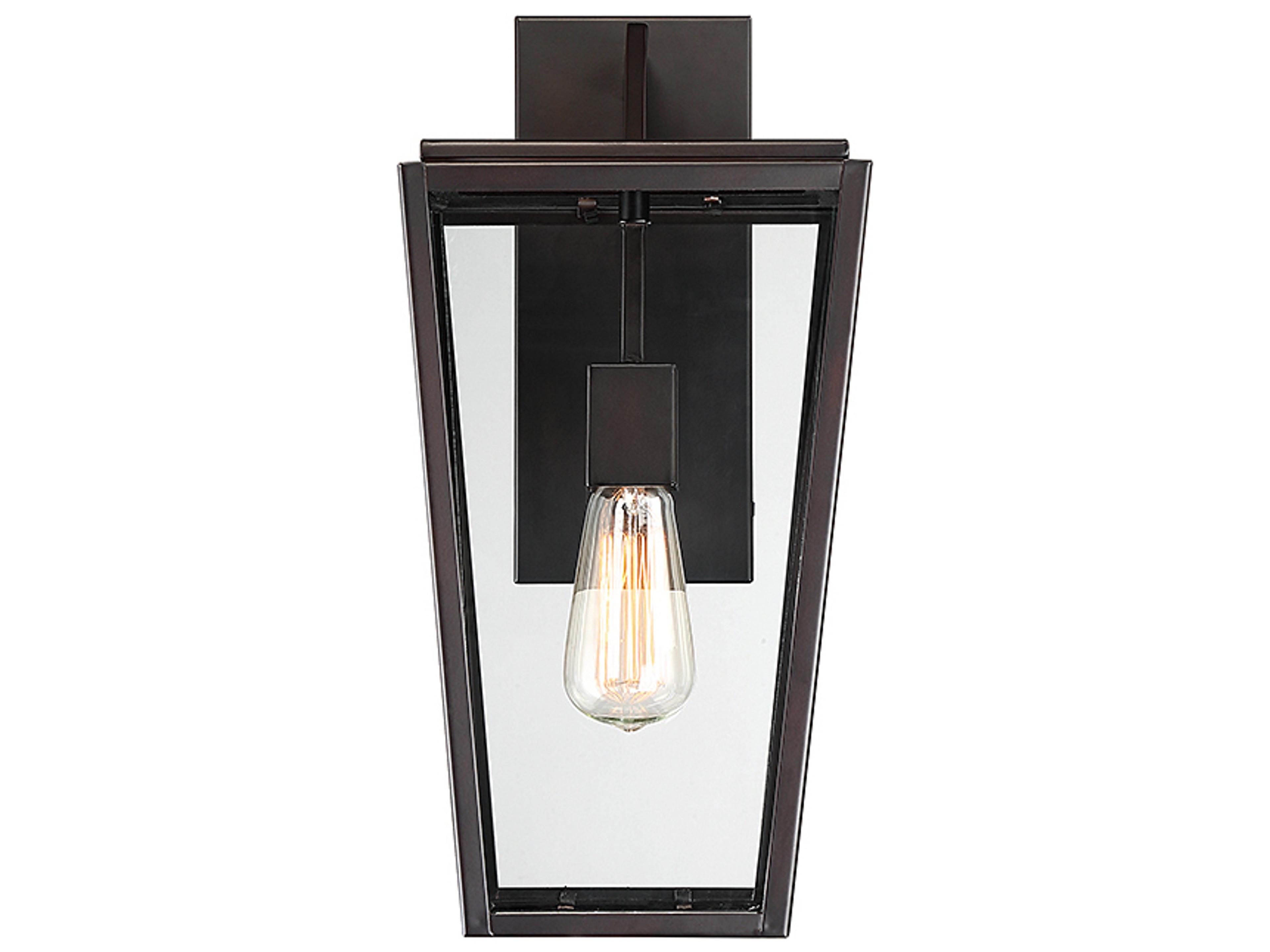 Milton 1 - Light Glass Outdoor Wall Light