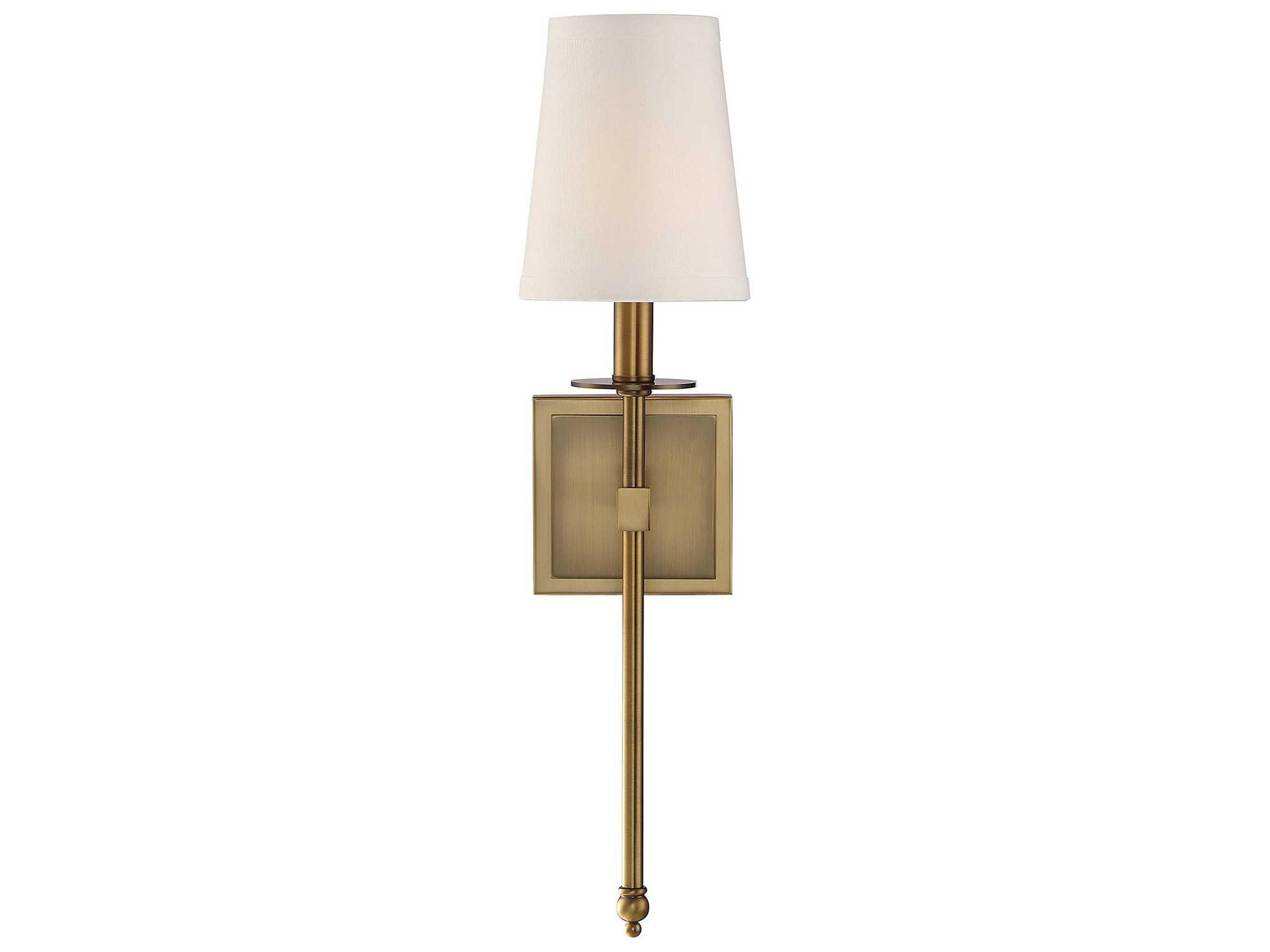 Monroe 1-Light Warm Brass Wall Sconce