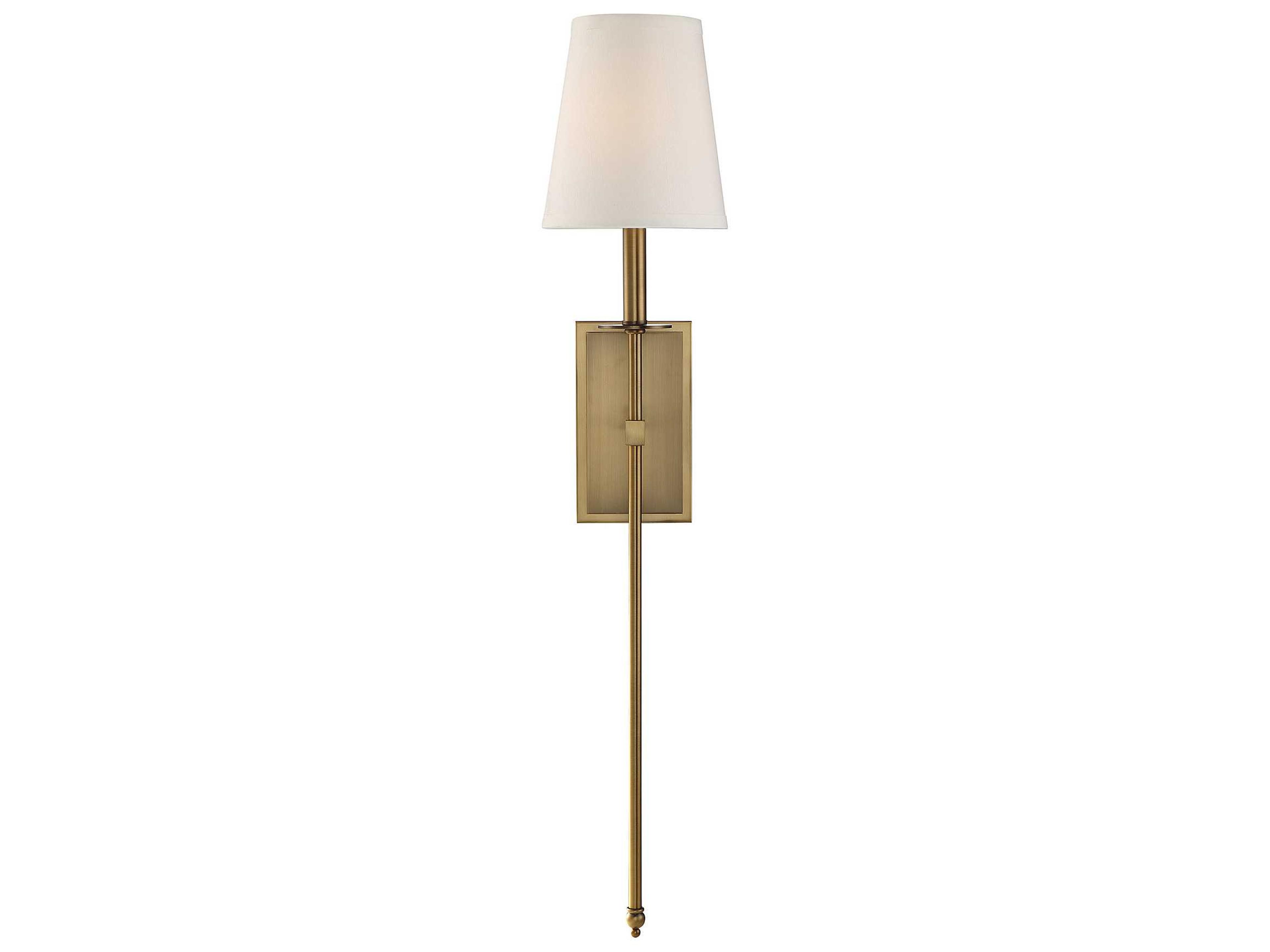 Monroe 1-Light Warm Brass Wall Sconce