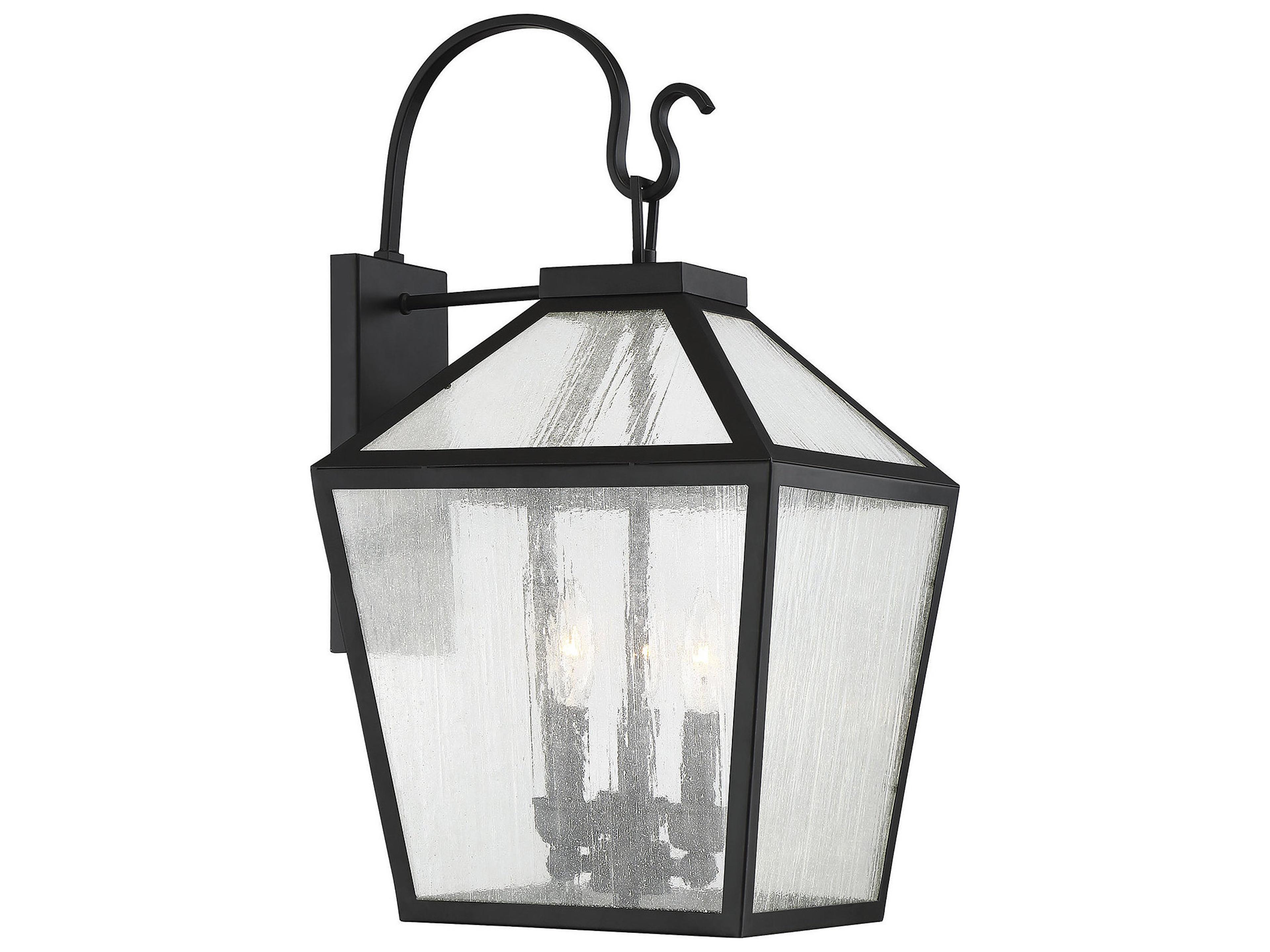 Savoy House Woodstock 3 - Light Glass Outdoor Wall Light