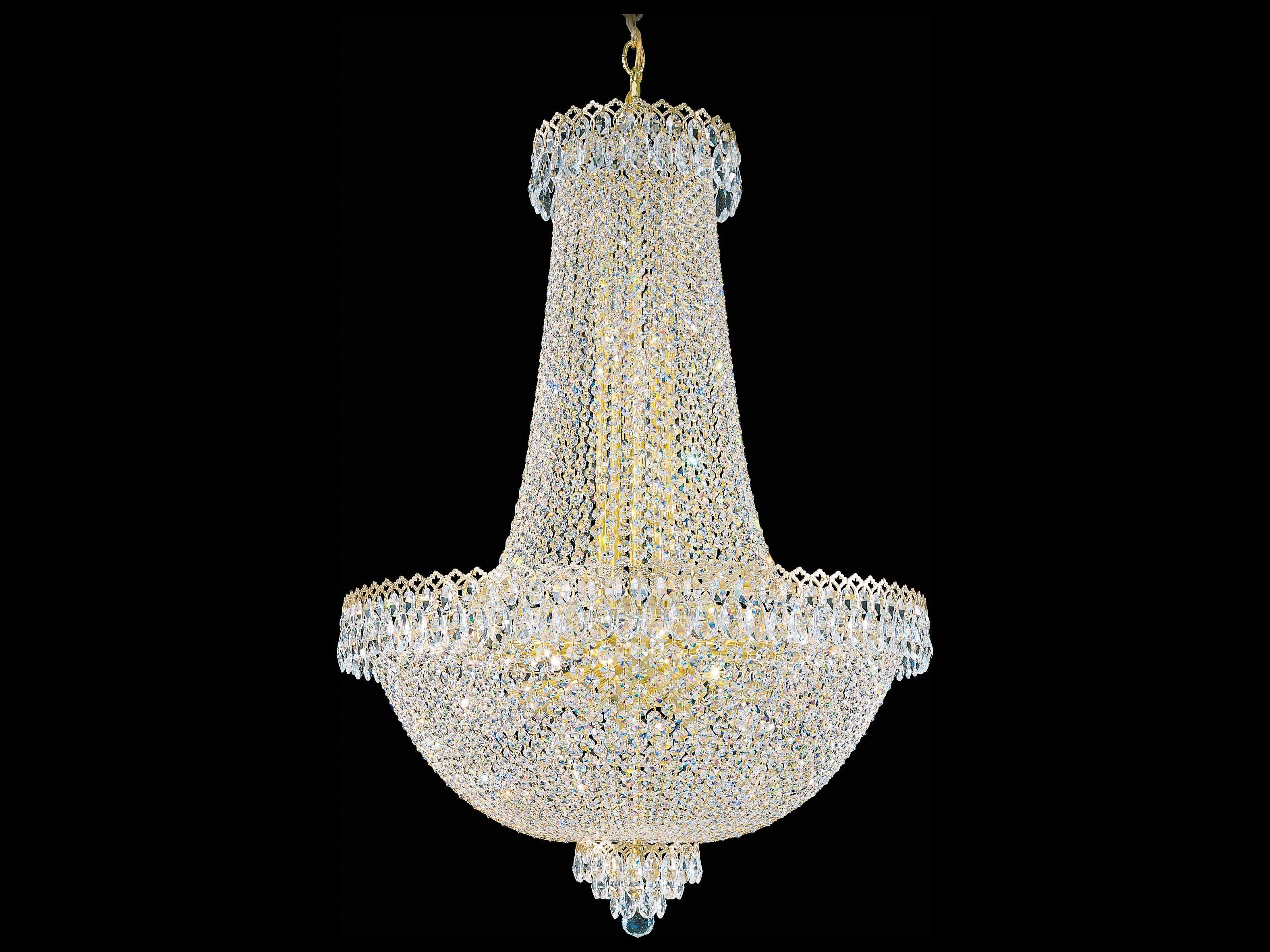 Camelot 31-Light Gold Crystal Empire Chandelier