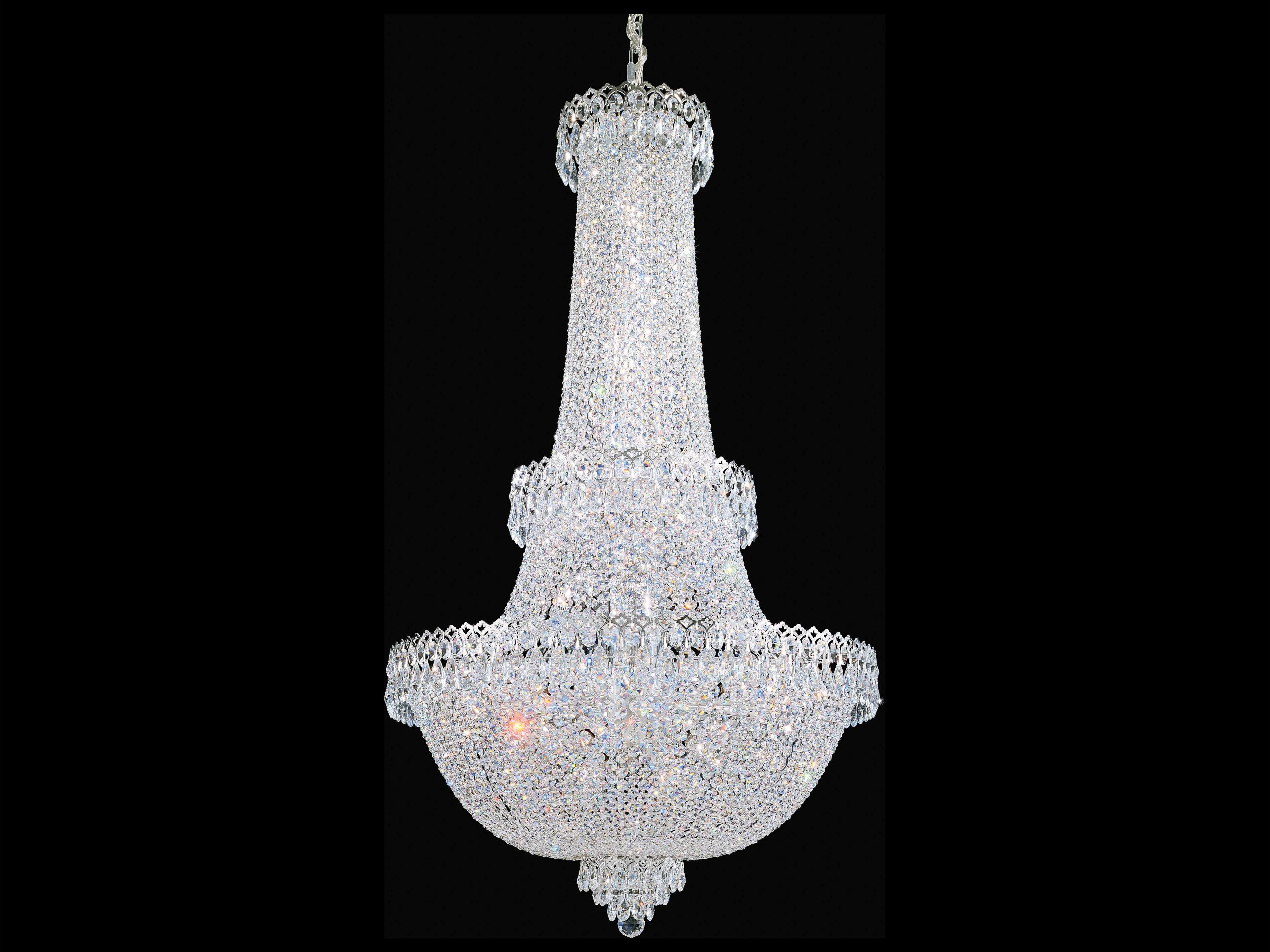 Schonbek Camelot 41-Light Silver Crystal Empire Chandelier