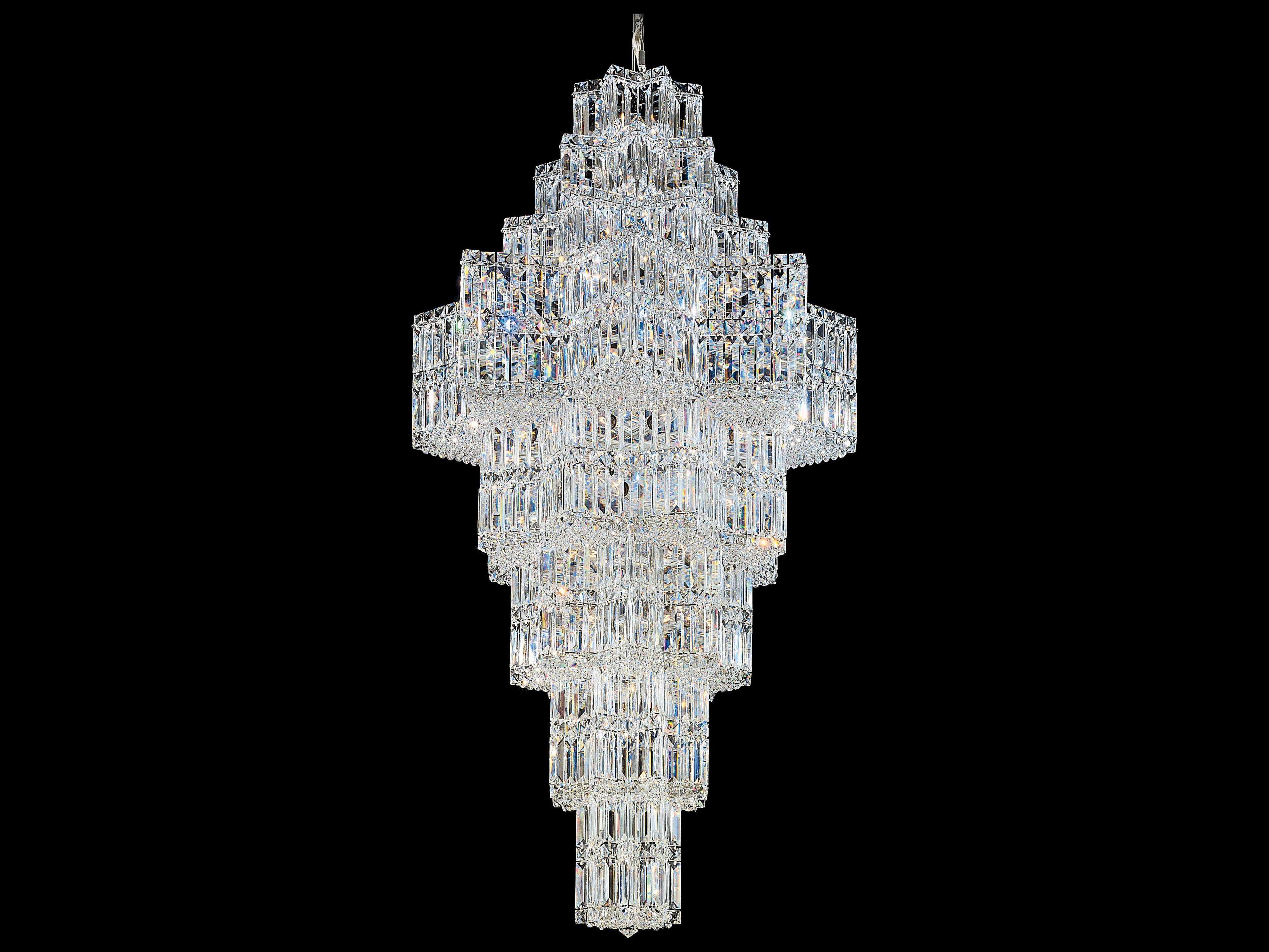 Equinoxe 63-Light Silver Crystal Chandelier