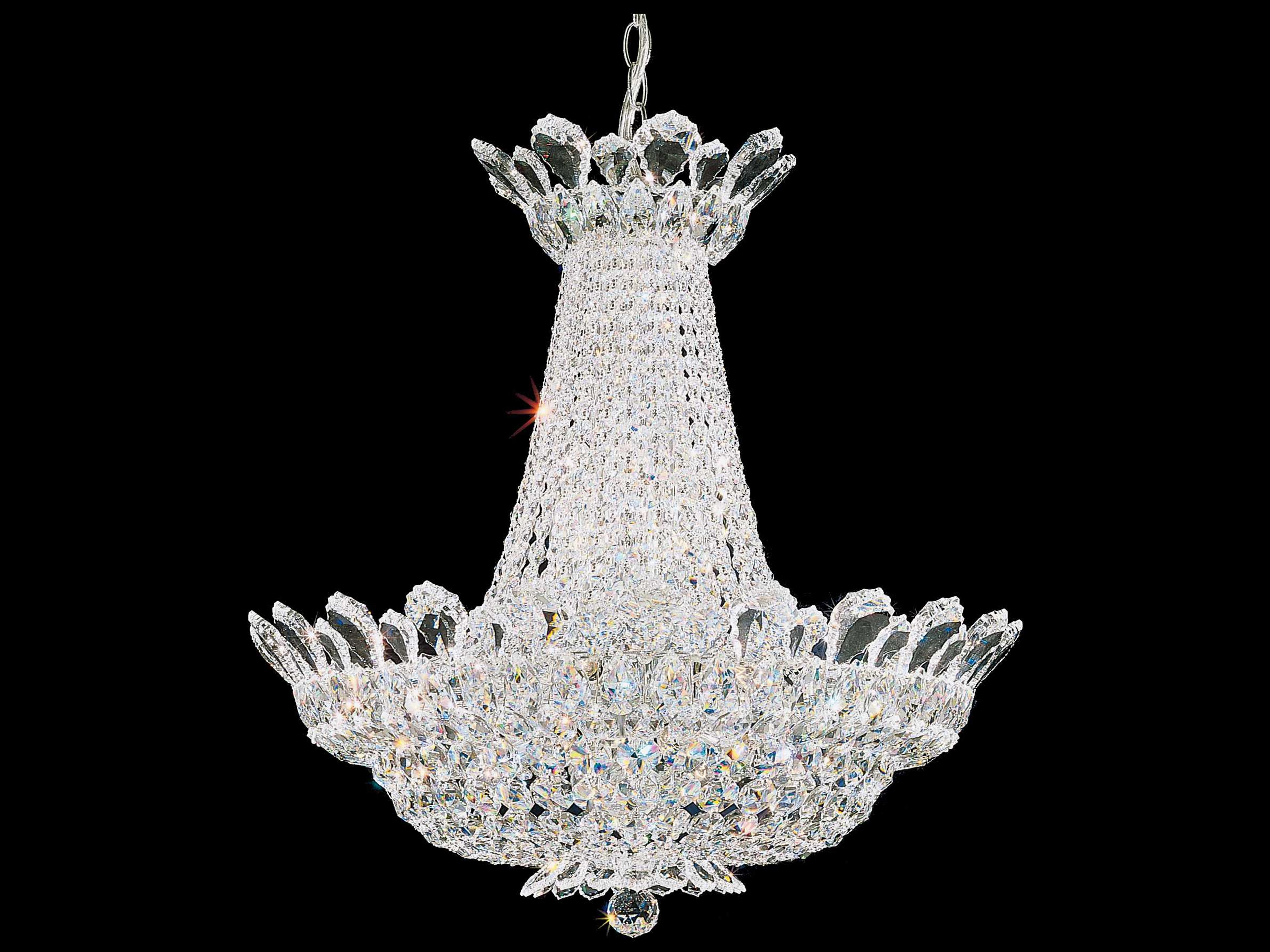 Trilliane 24-Light Silver Crystal Chandelier