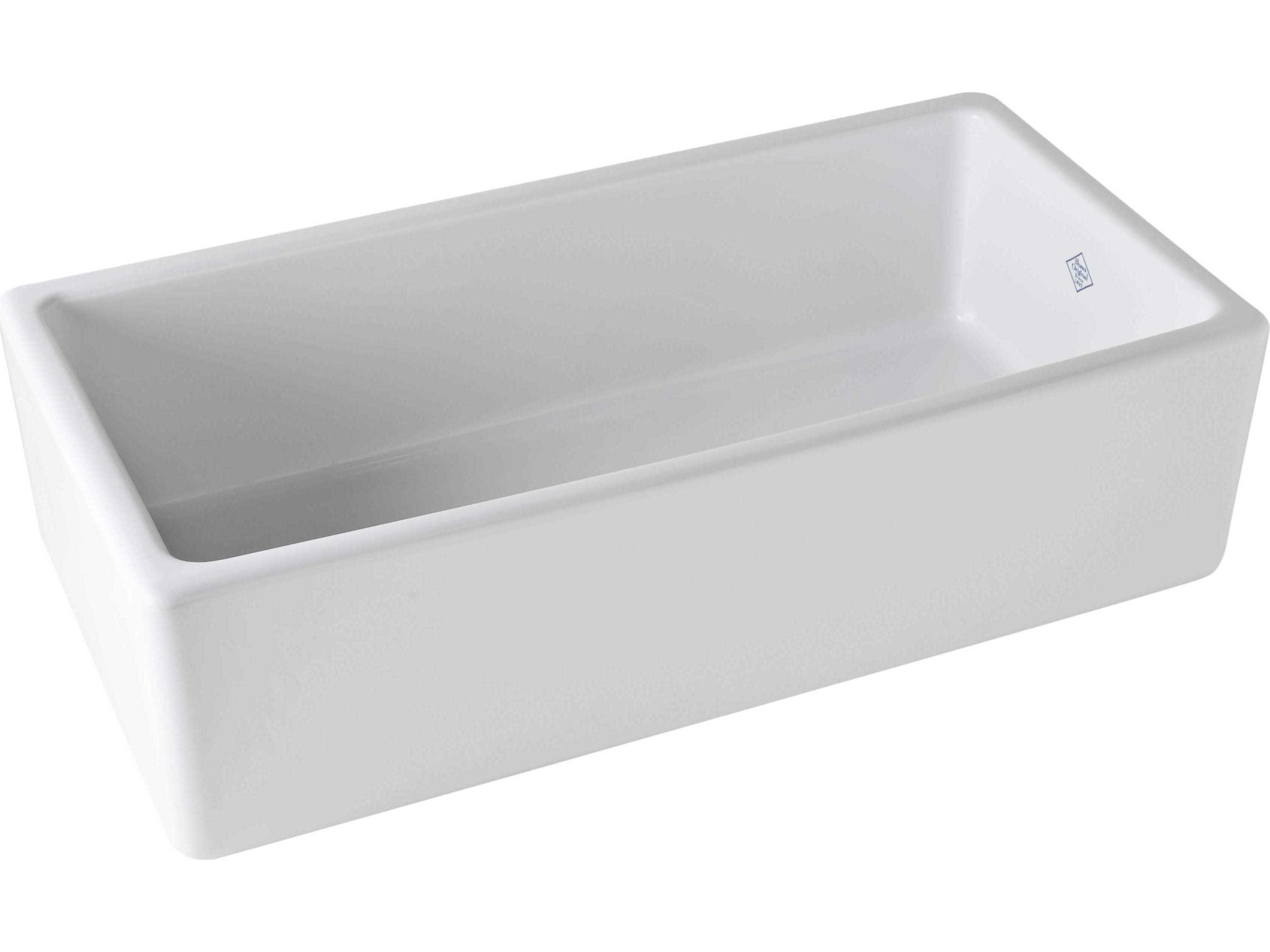 Original Lancaster White 36" Rectangular Single Bowl Farmhouse Kitchen Sink