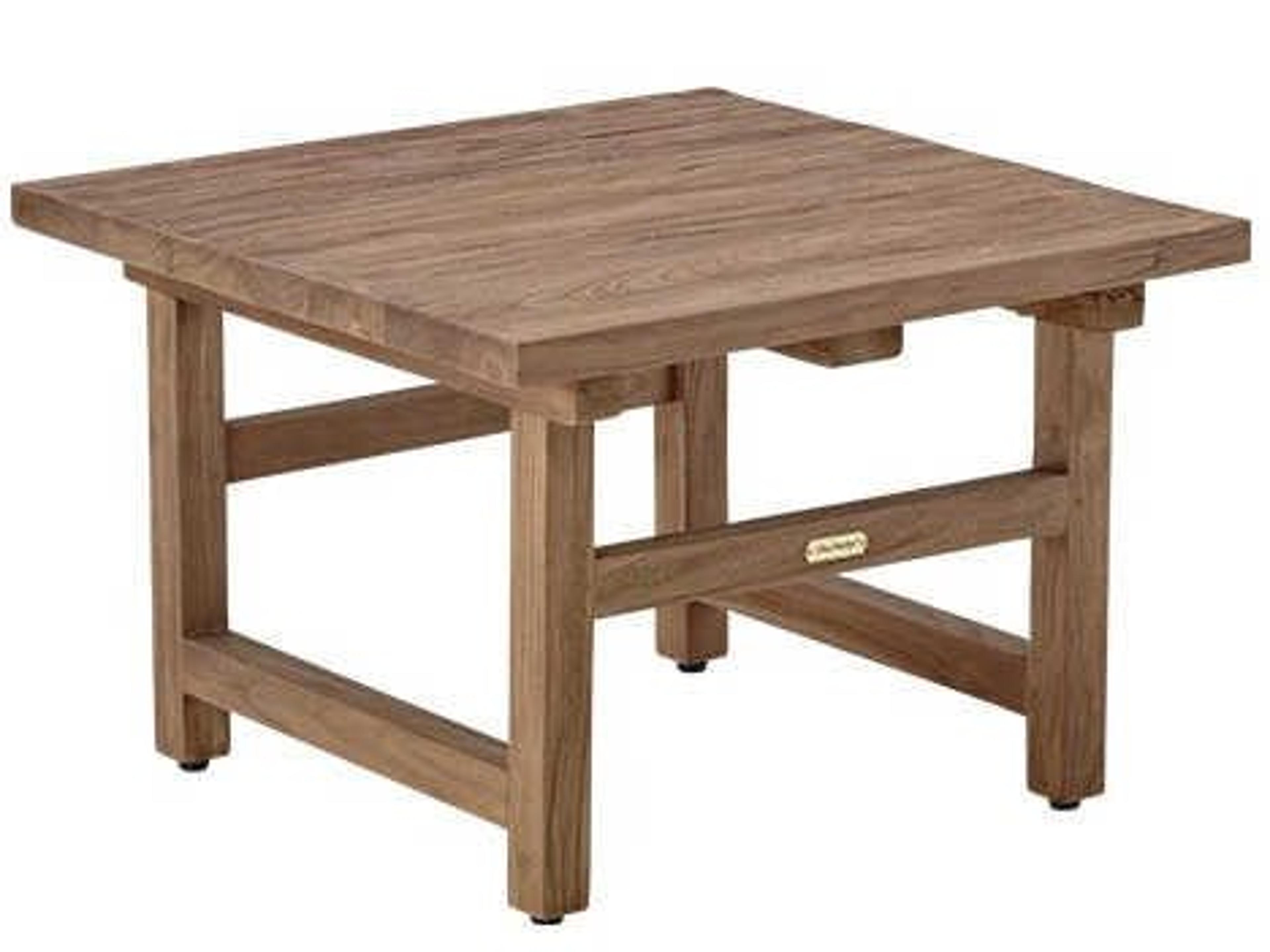 Teak Rectangular Wood End Table