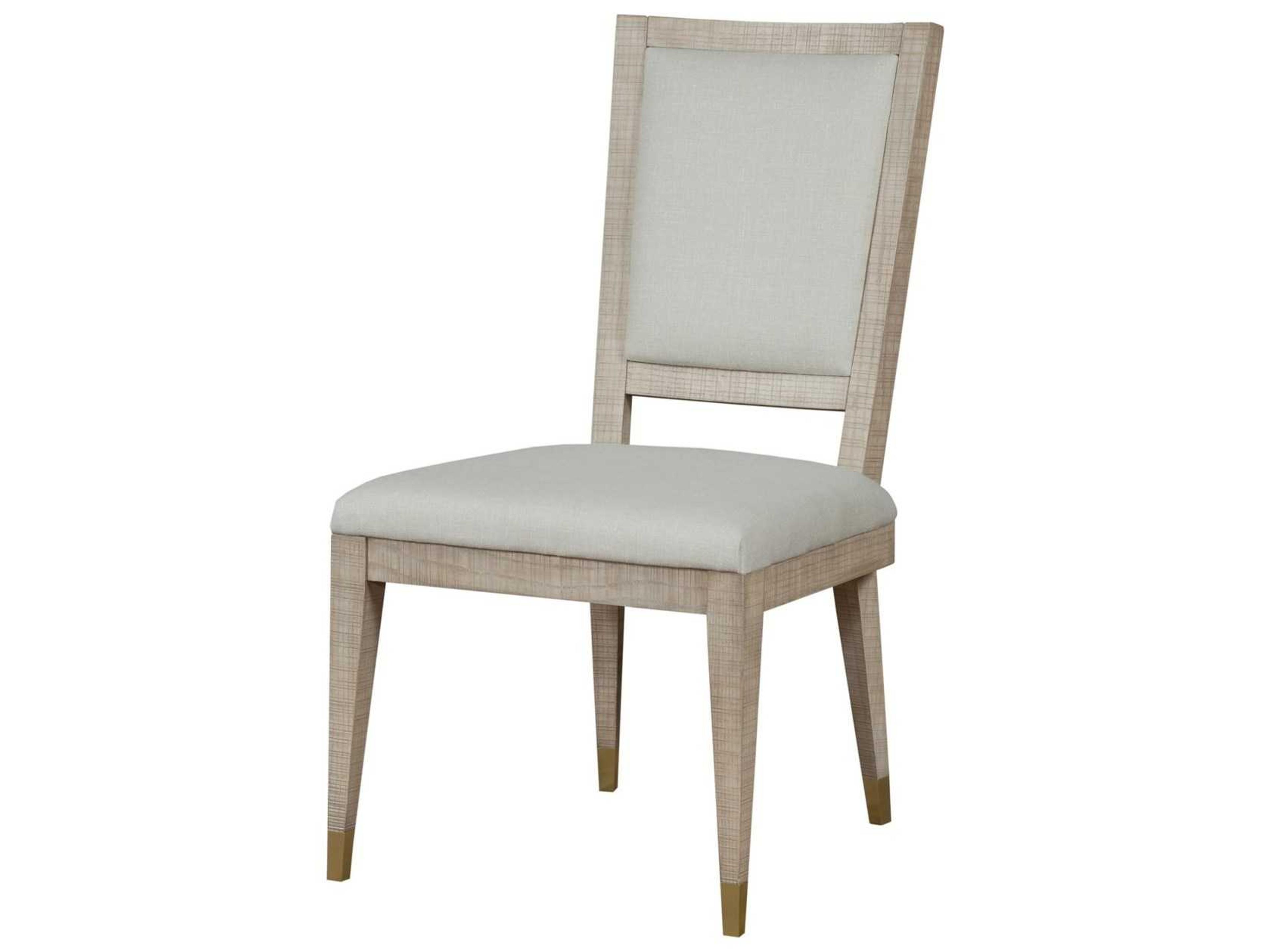 Maison 55 Beech Wood Gray Upholstered Side Dining Chair