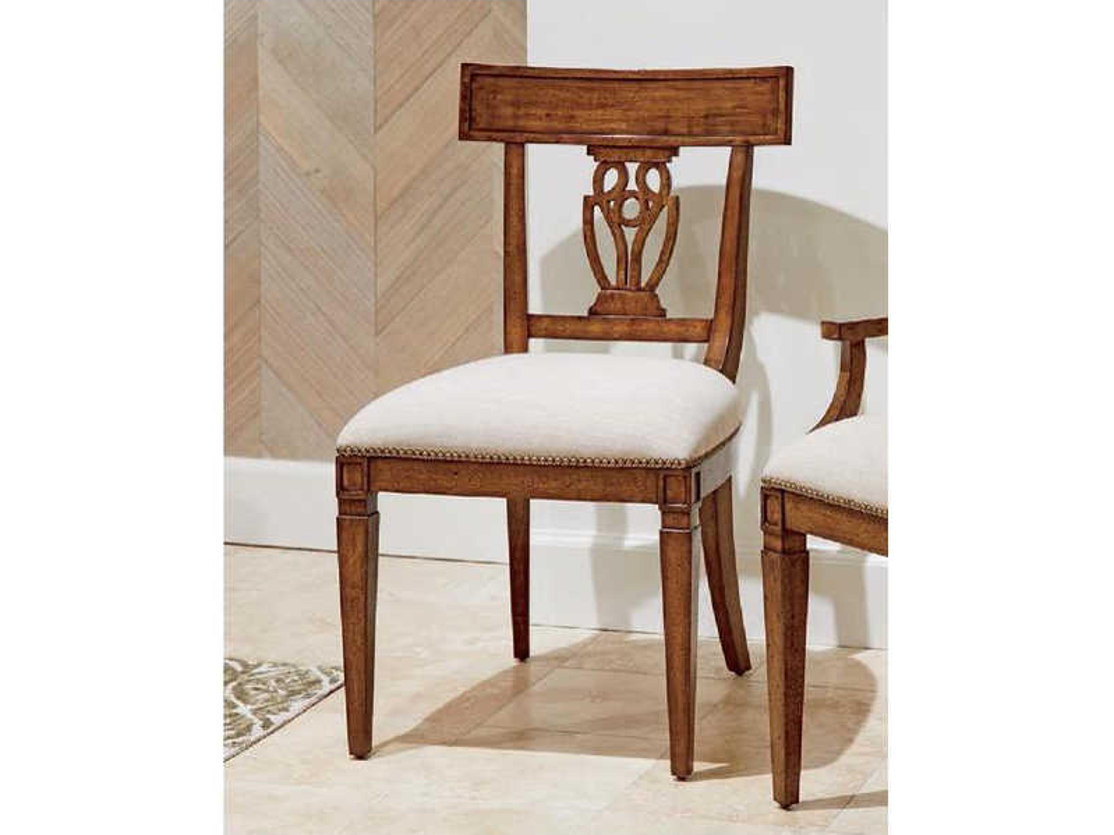 Old Town Brown Upholstered Side Dining Chair