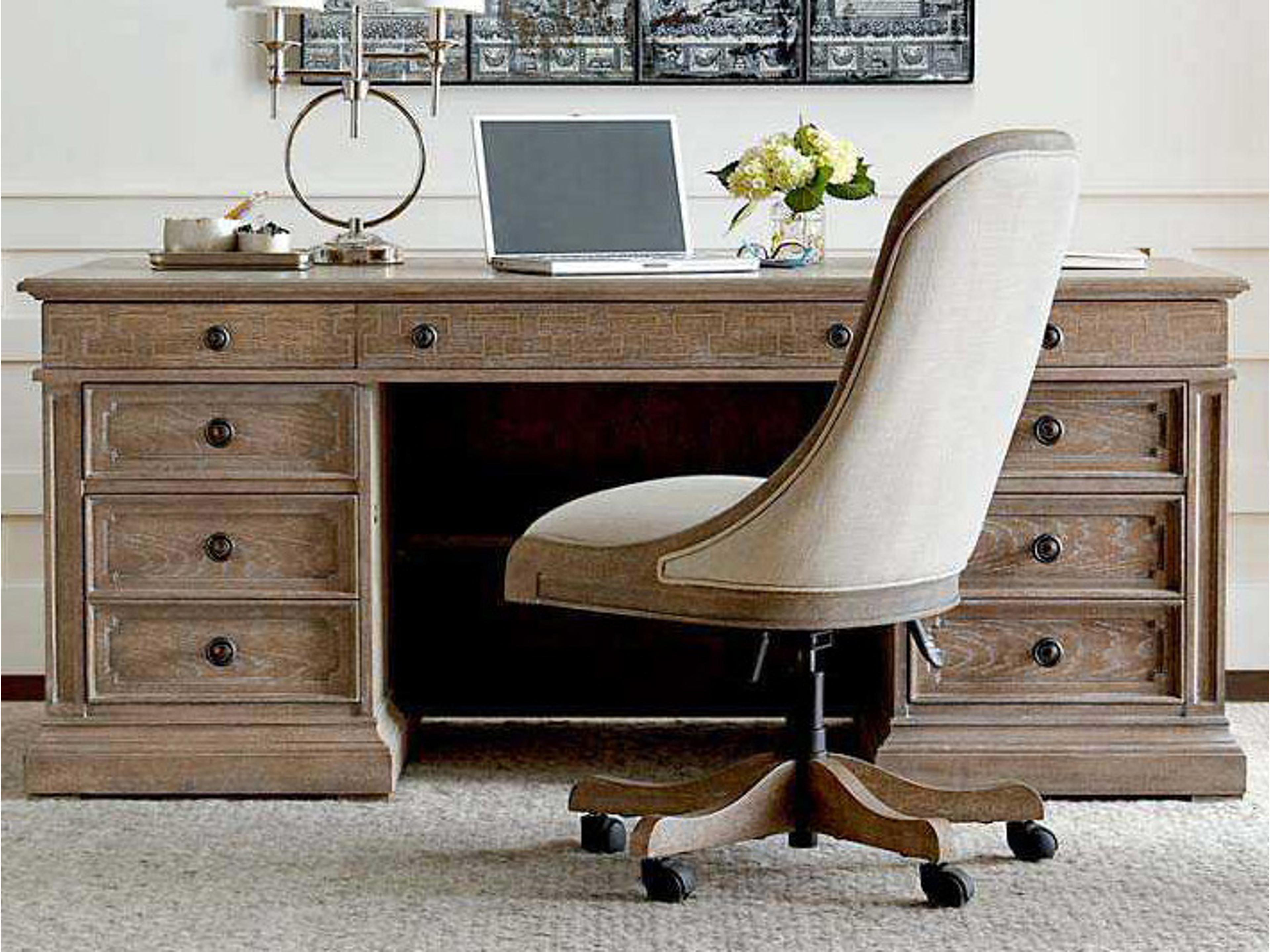 Stanley Furniture Wethersfield Estate Brimfield Oak Executive Desk