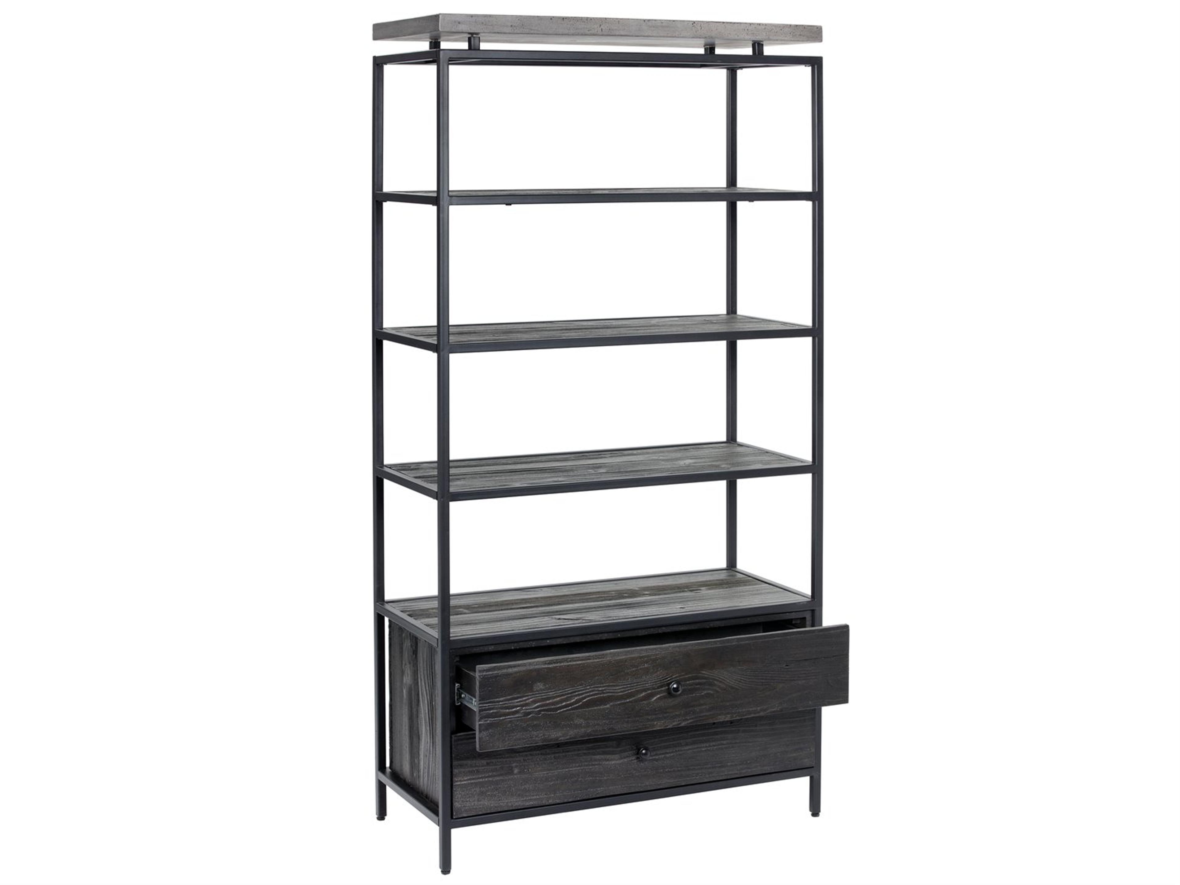 Sunpan Mixt Black Bookcase