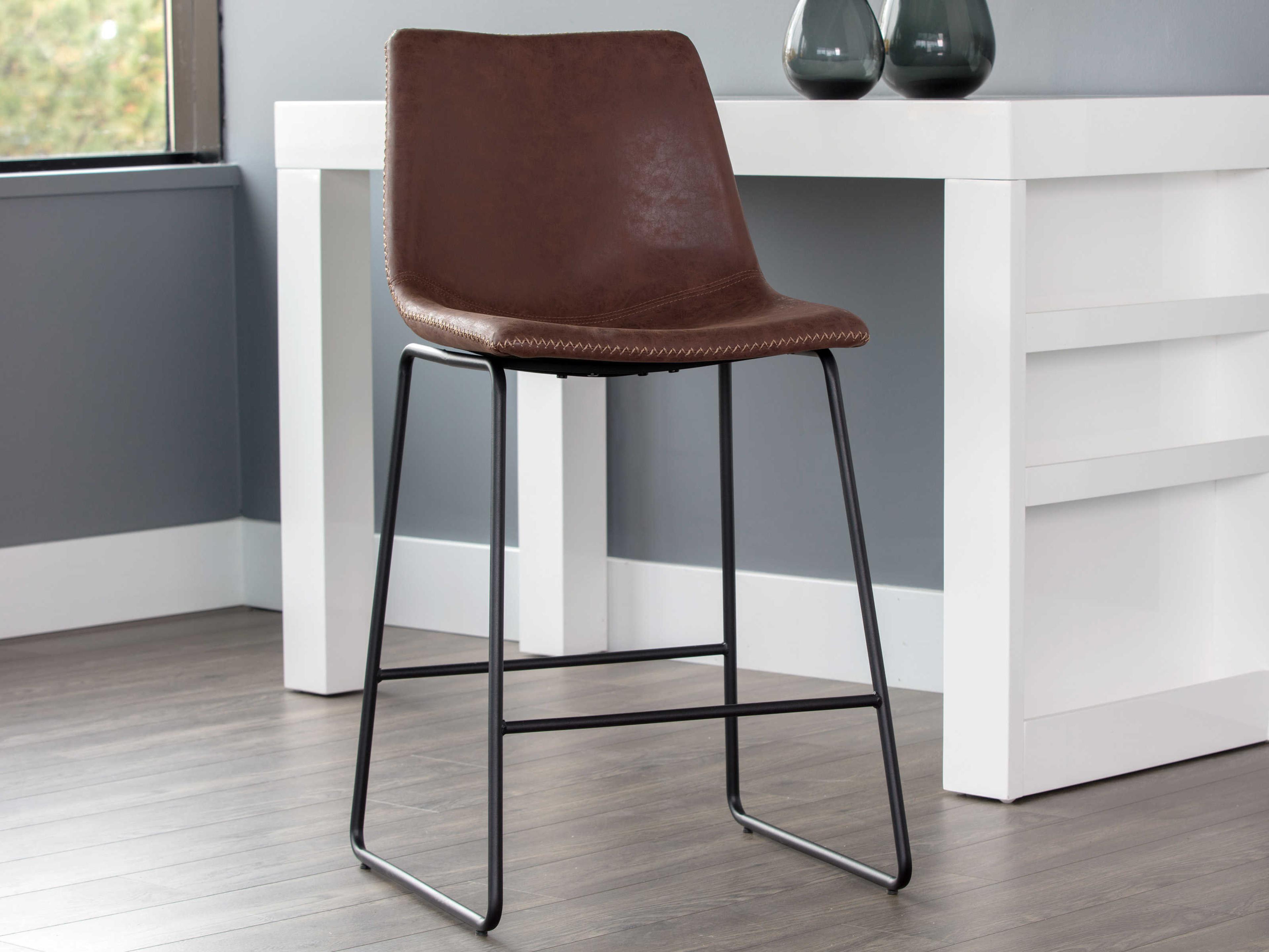 Sunpan Urban Unity 20.5" Cal Counter Stool Antique Brown