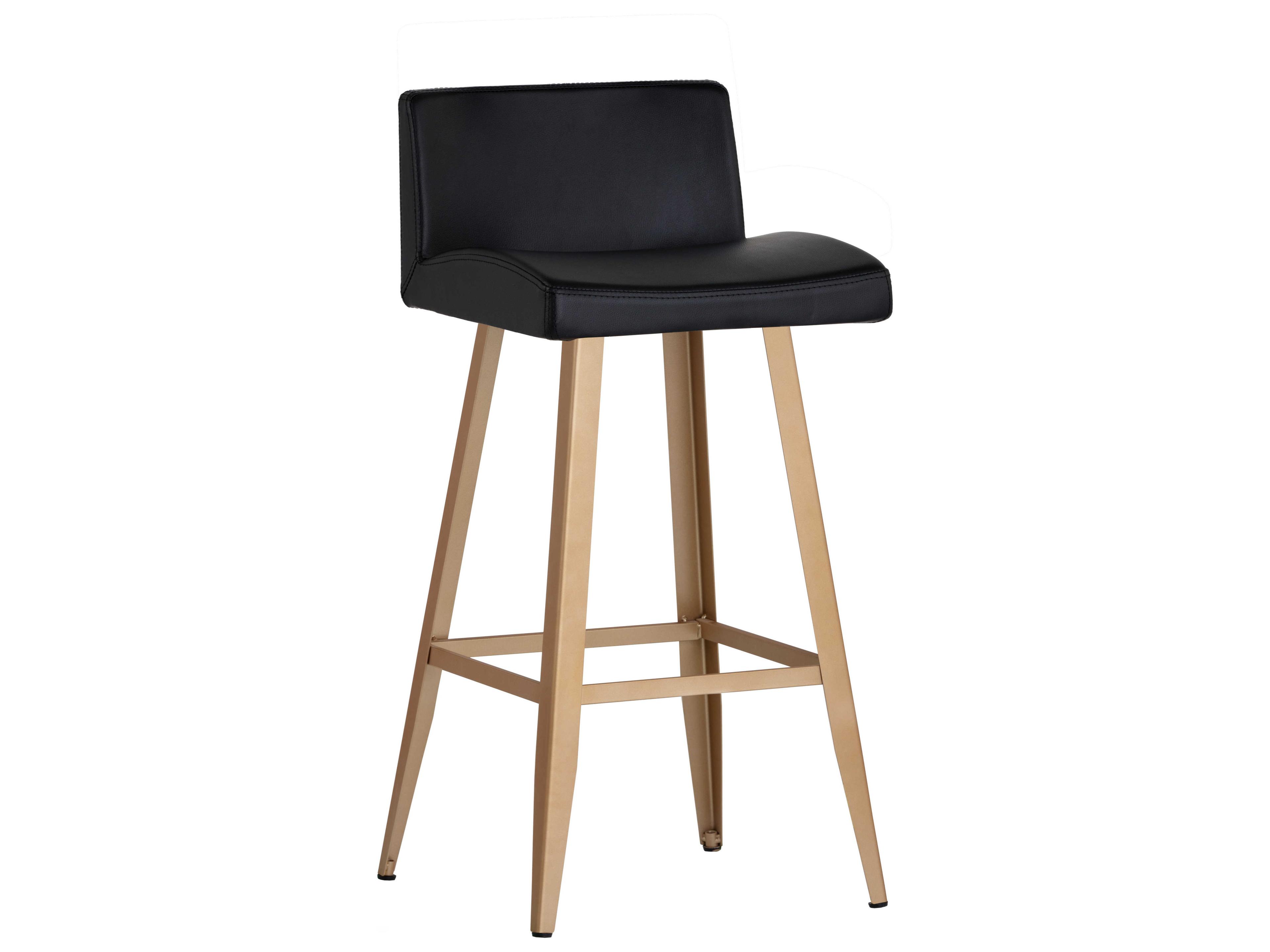 Urban Unity Dani Onyx Champagne Gold Counter Stool