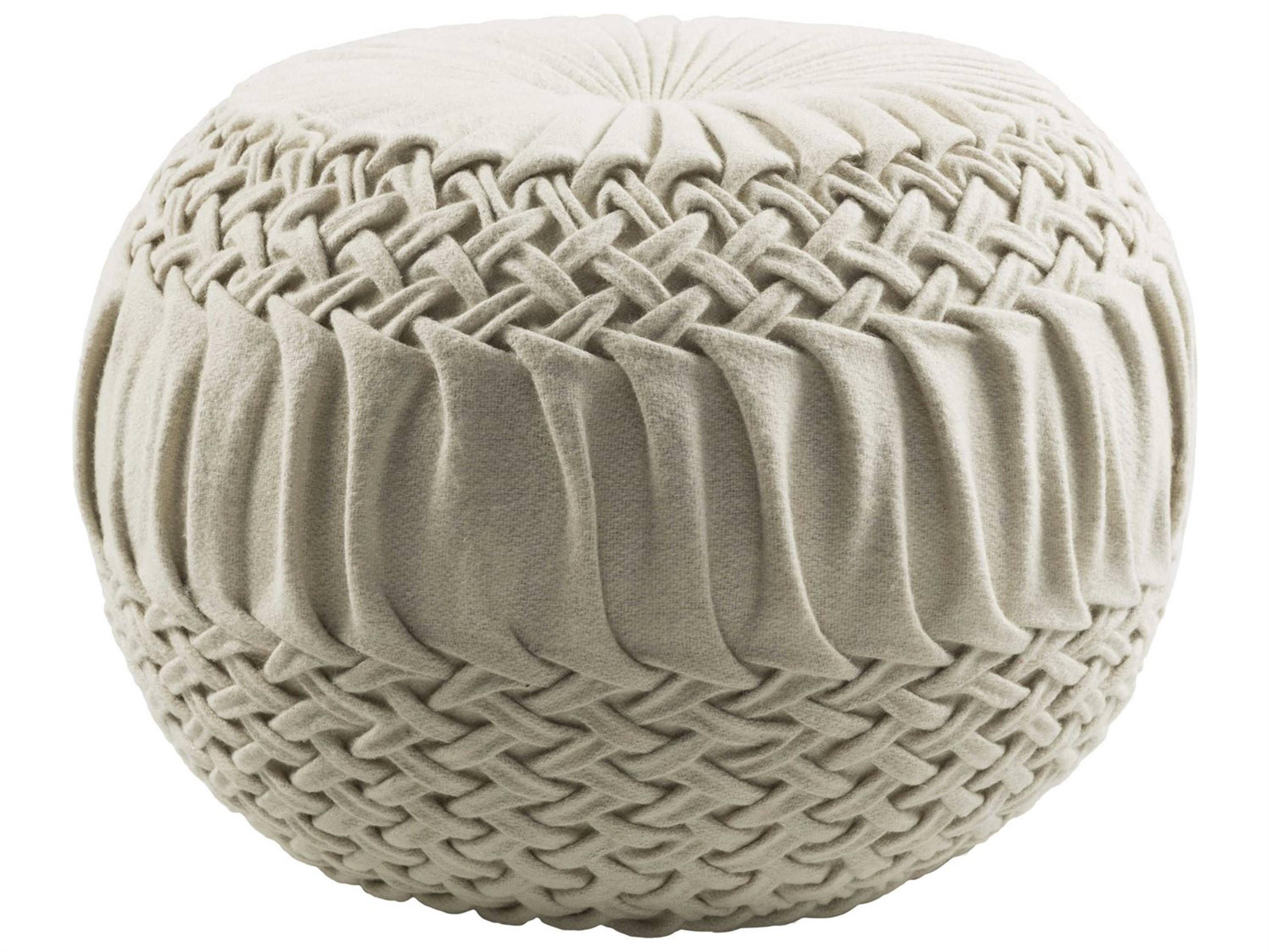 Alana Cream Upholstered Ottoman