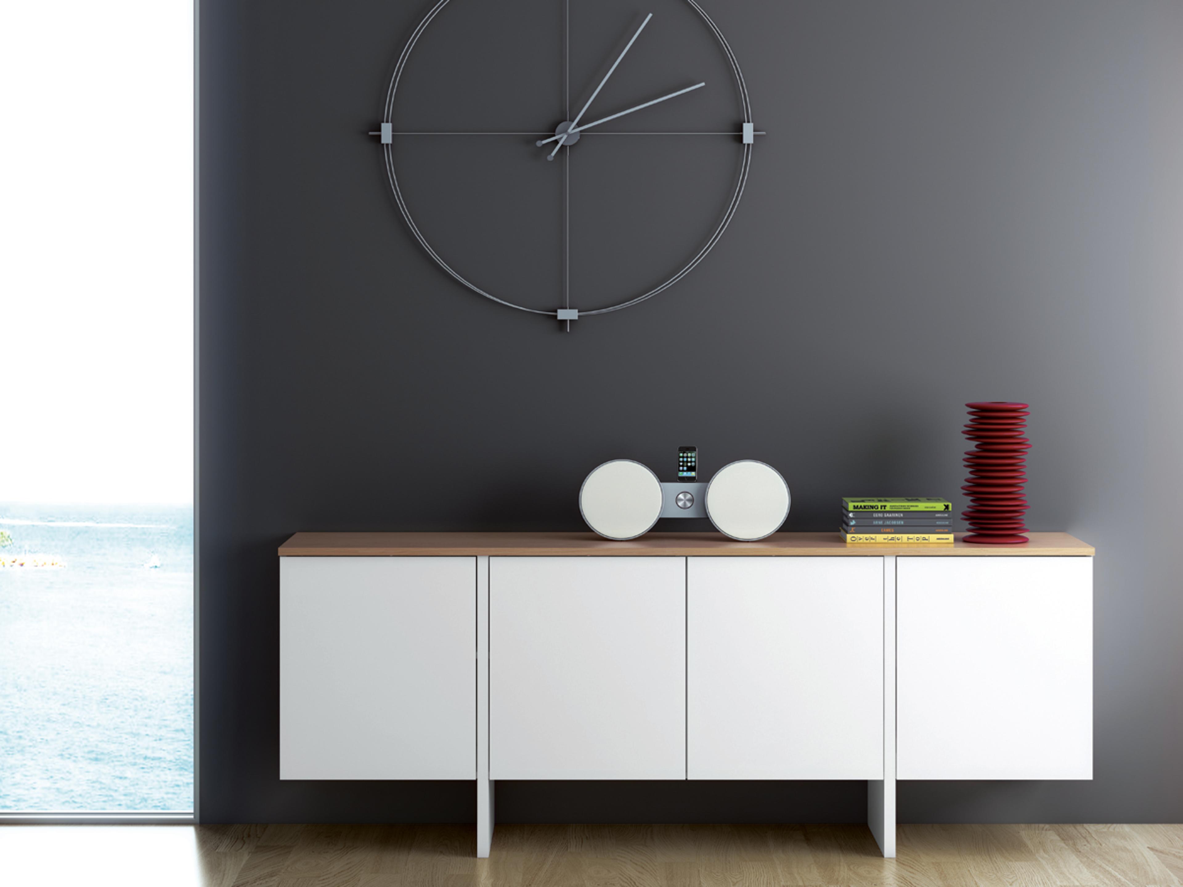 TemaHome Edge 79" Pure White Oak Sideboard