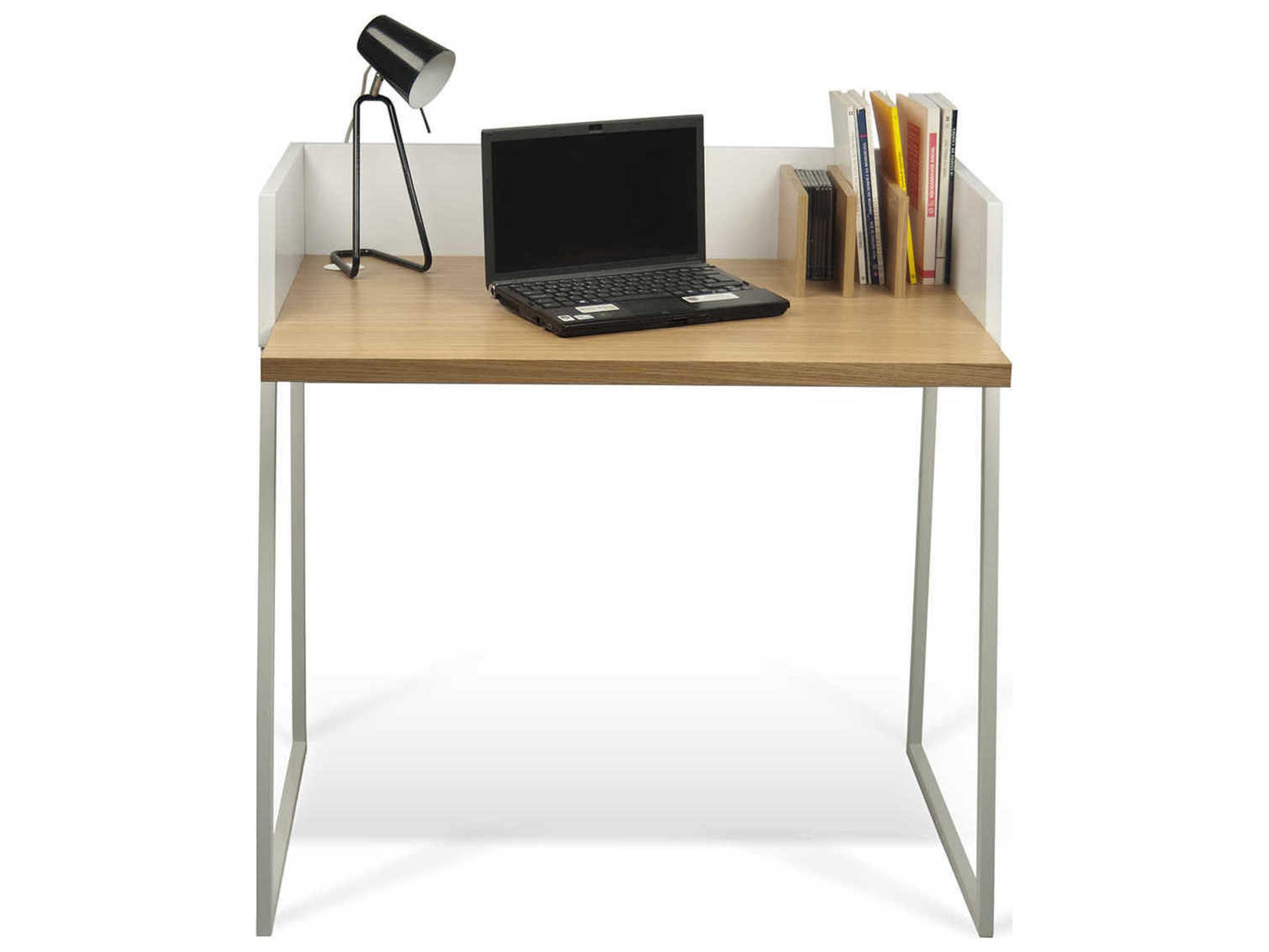 TemaHome Volga Oak Pure White Computer Desk