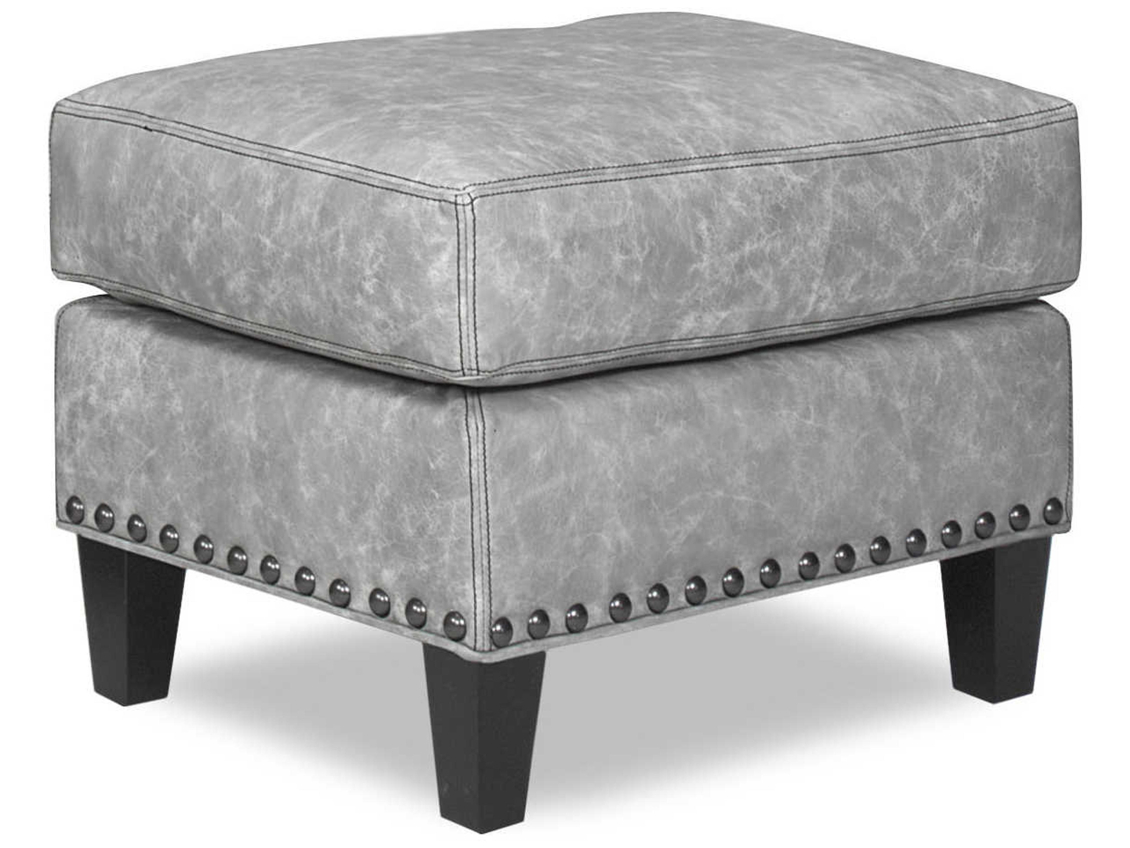 Warner Leather Ottoman