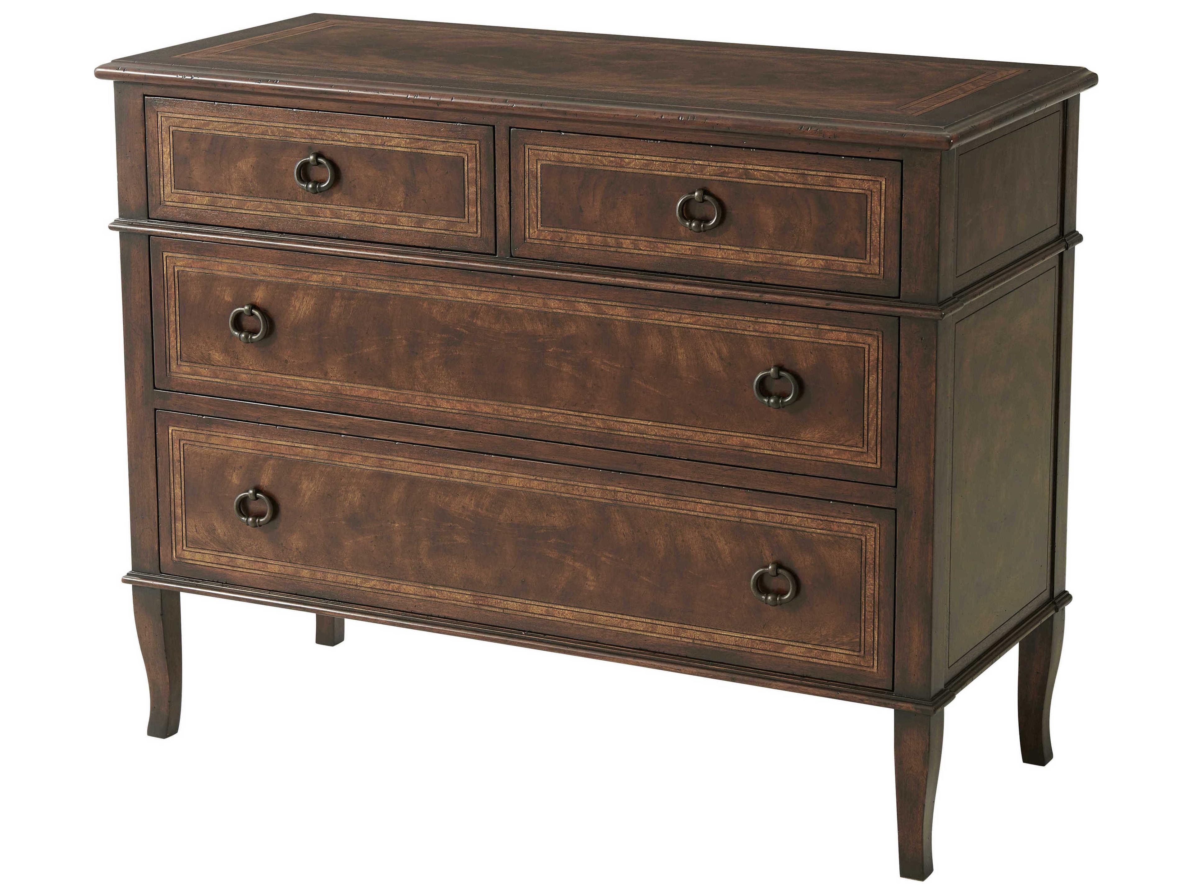 Brooksby Cerejeira Veneer Mahogany Brown Wood Accent Chest