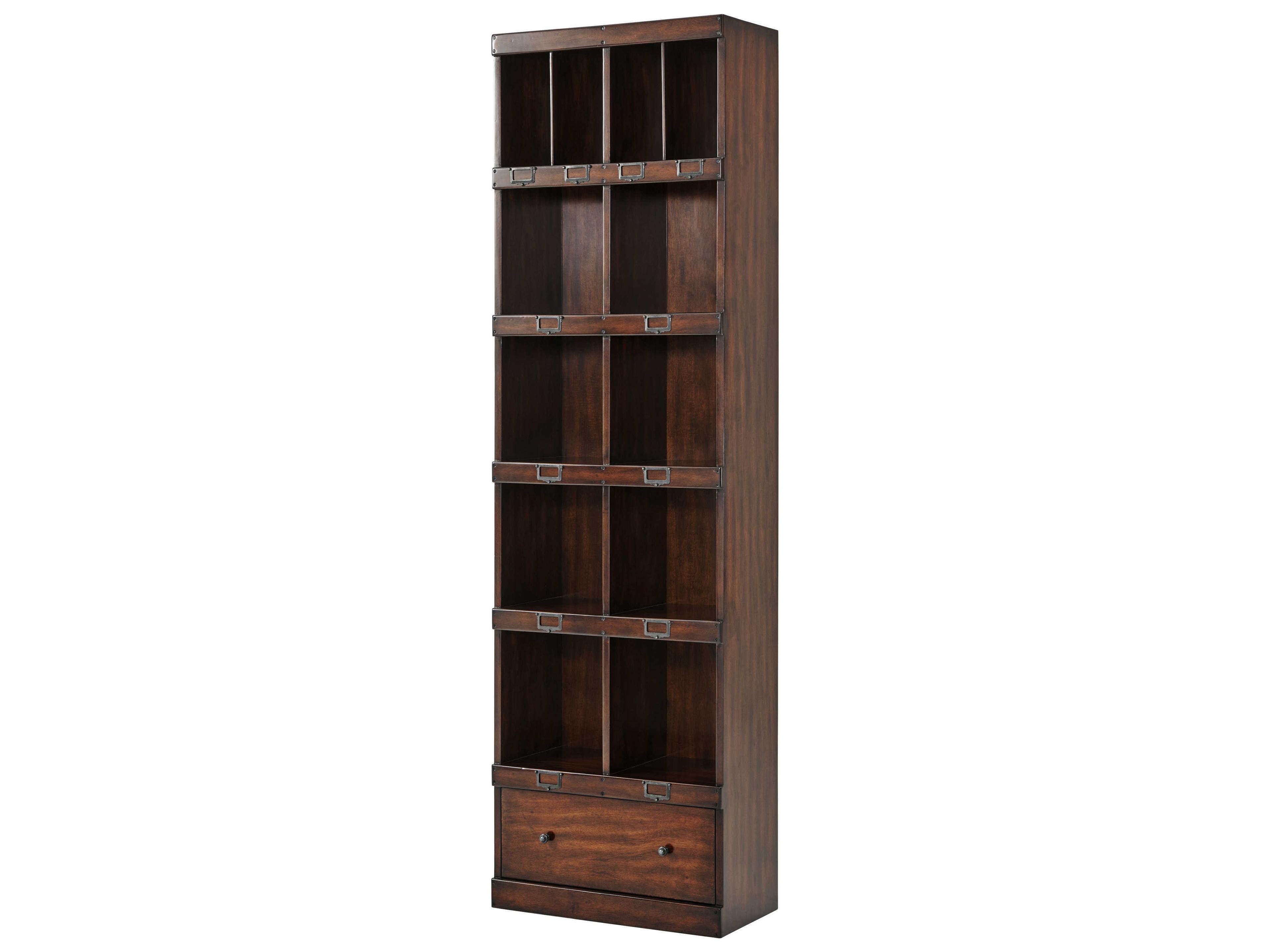 Campaign Acacia Veneer Bookcase