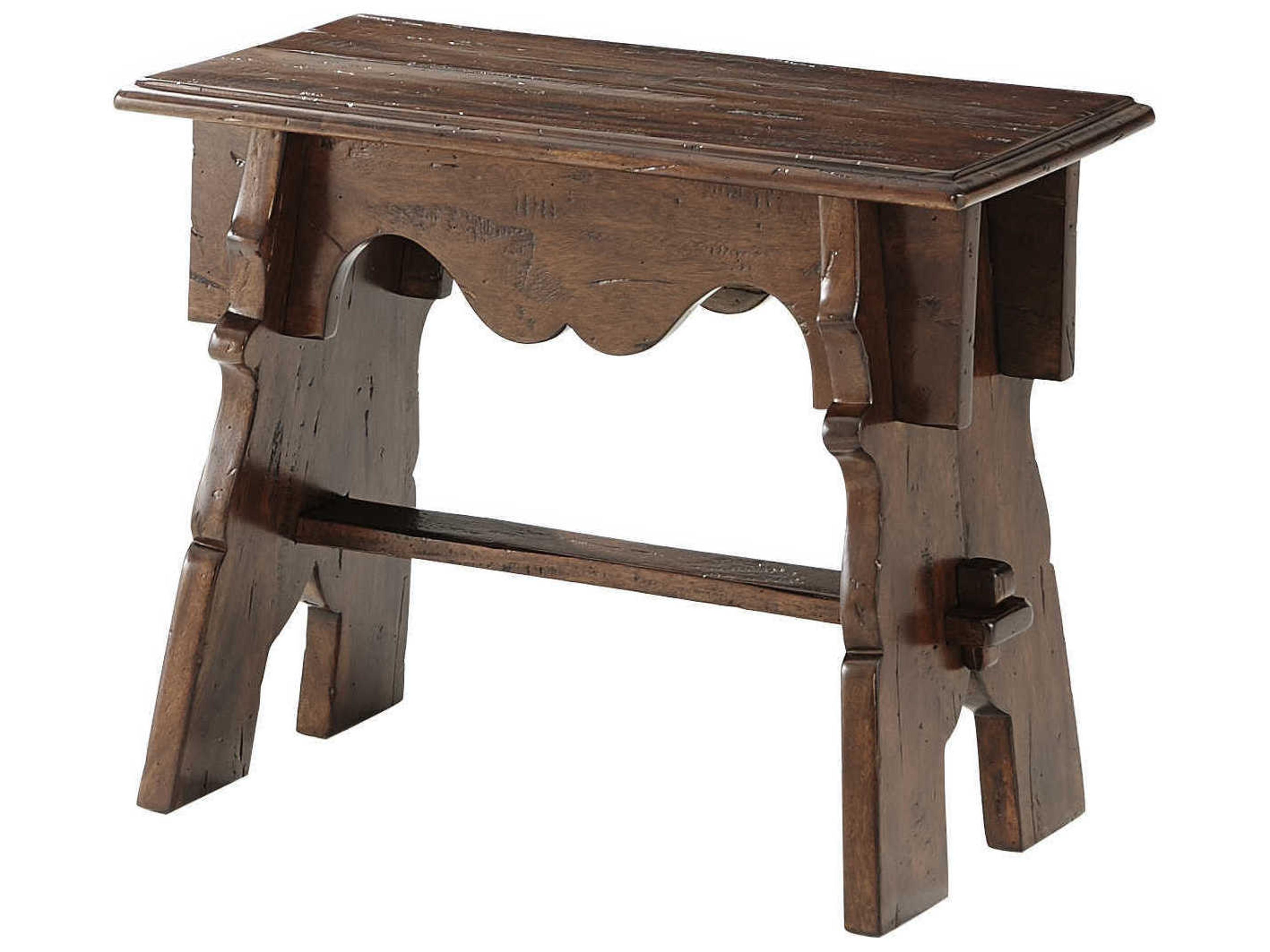 Castle Bromwich Mahogany Brown Accent Bench