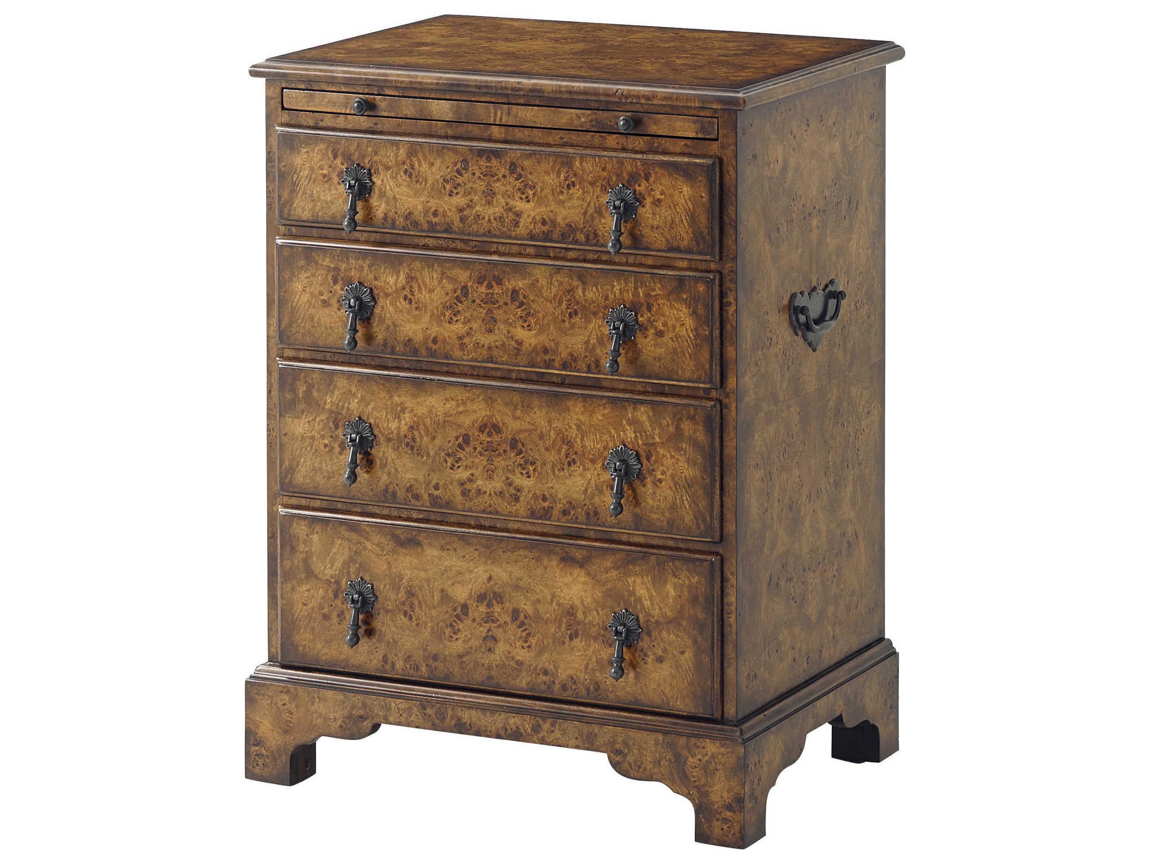 Essential Brown Walnut Wood Nightstand