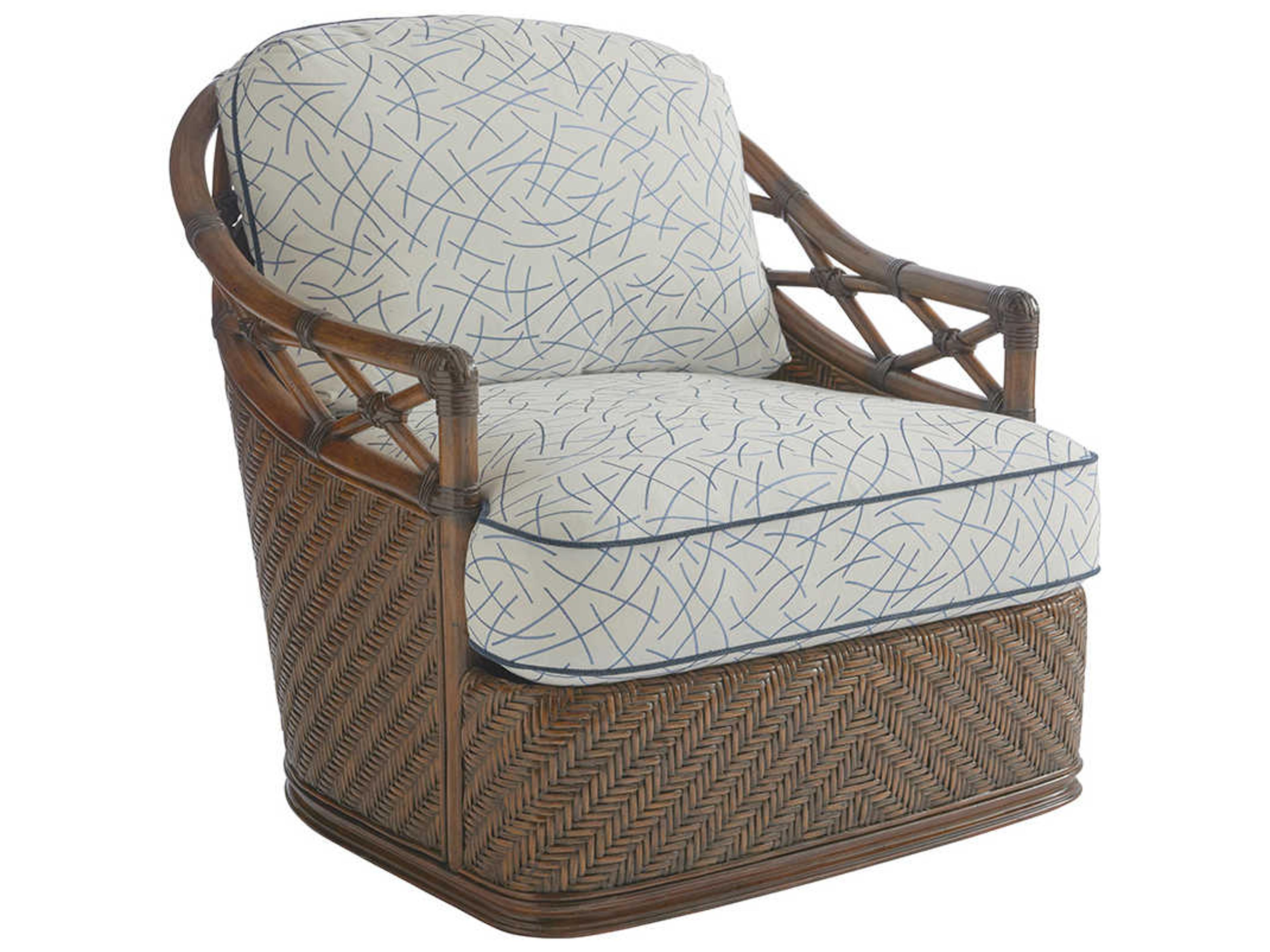 Tommy Bahama Bali Hai Swivel Fabric Accent Chair