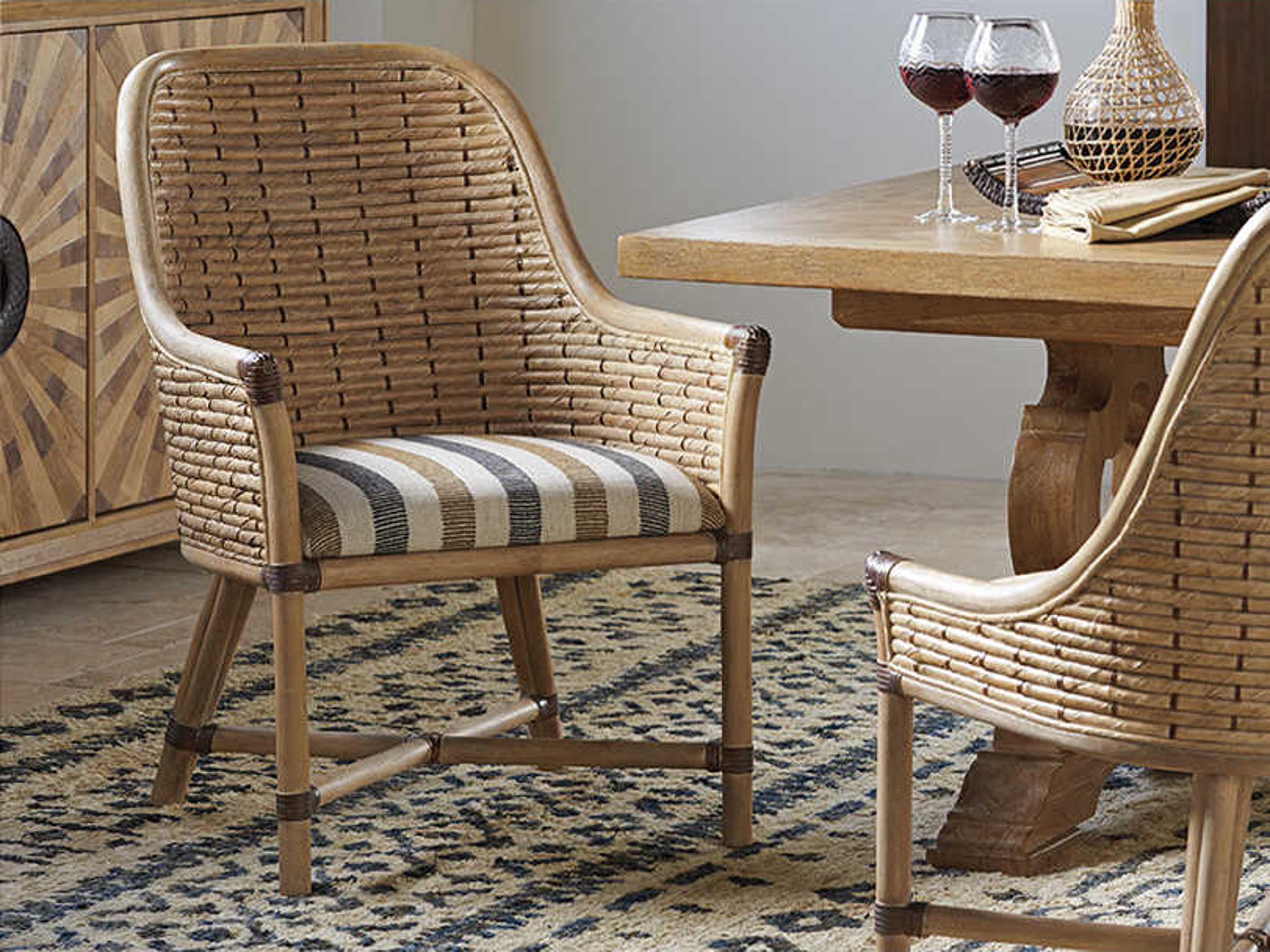 Tommy Bahama Los Altos Fabric Arm Dining Chair